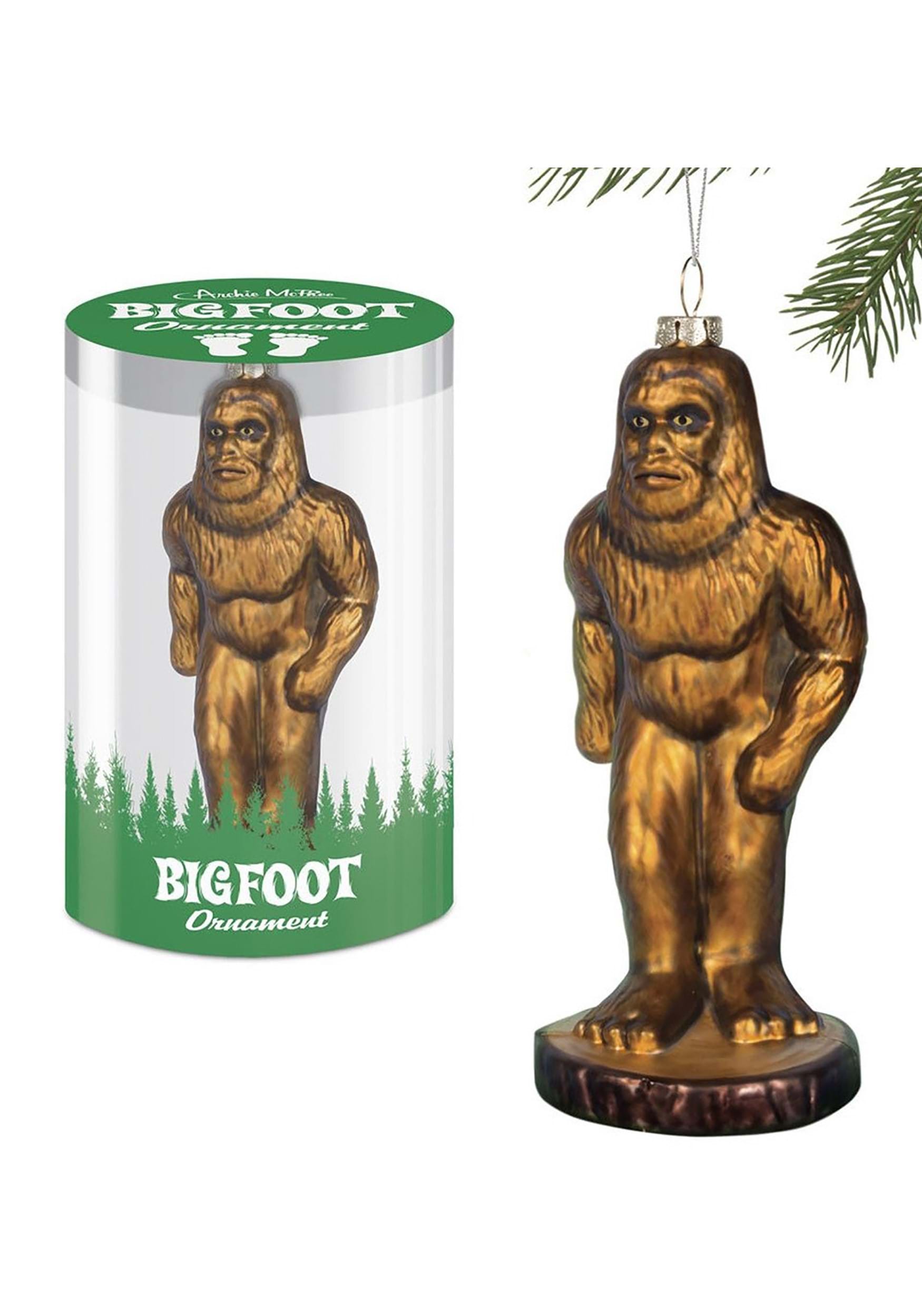 Glass Bigfoot Ornament