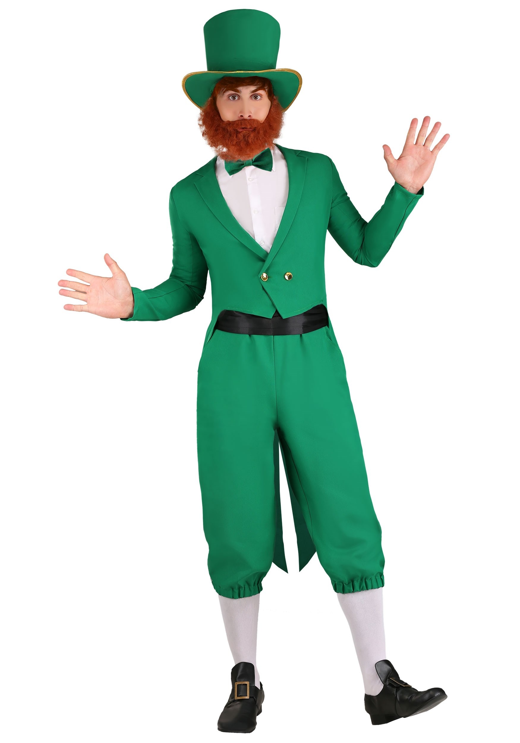 Men's Plus Size Lucky Leprechaun Fancy Dress Costume