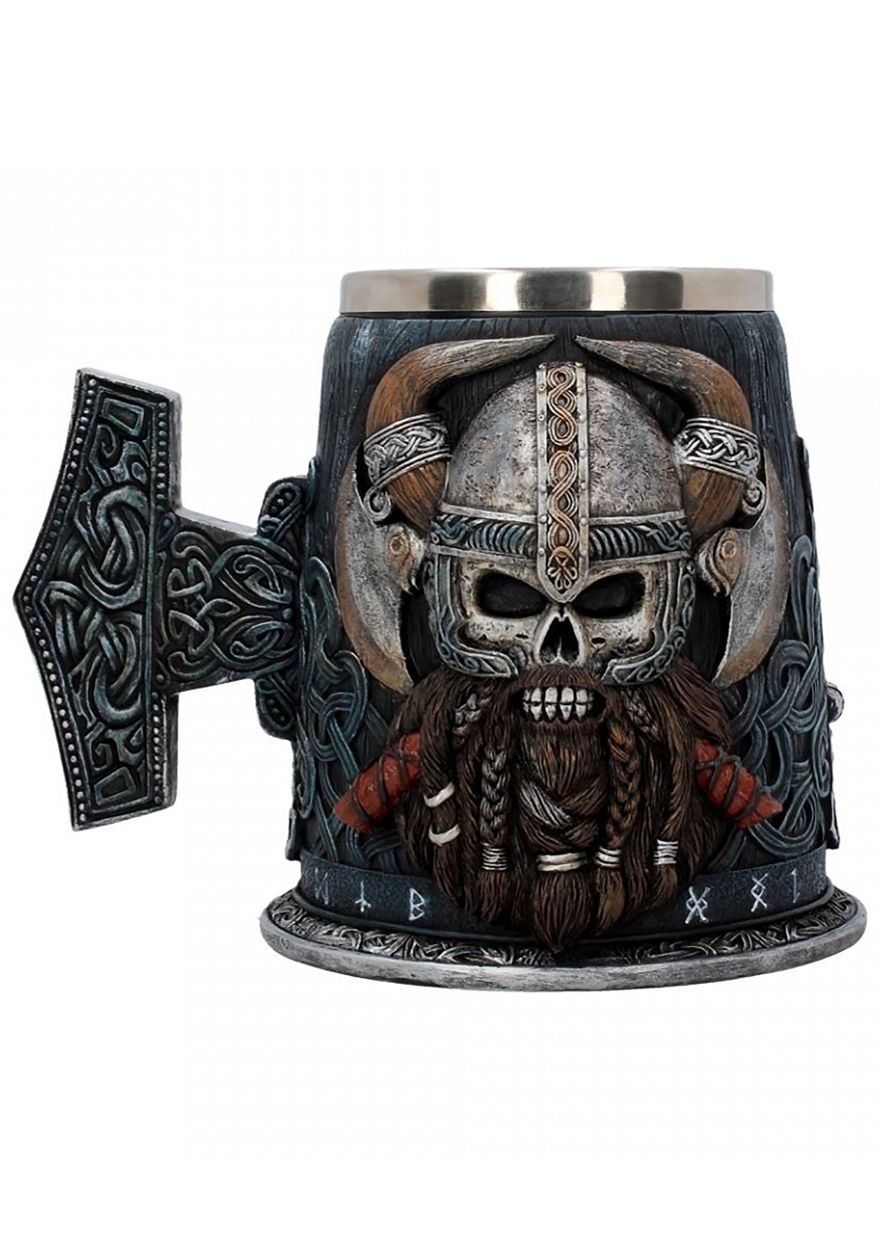 Tankard 18cm Danegeld Viking Skull