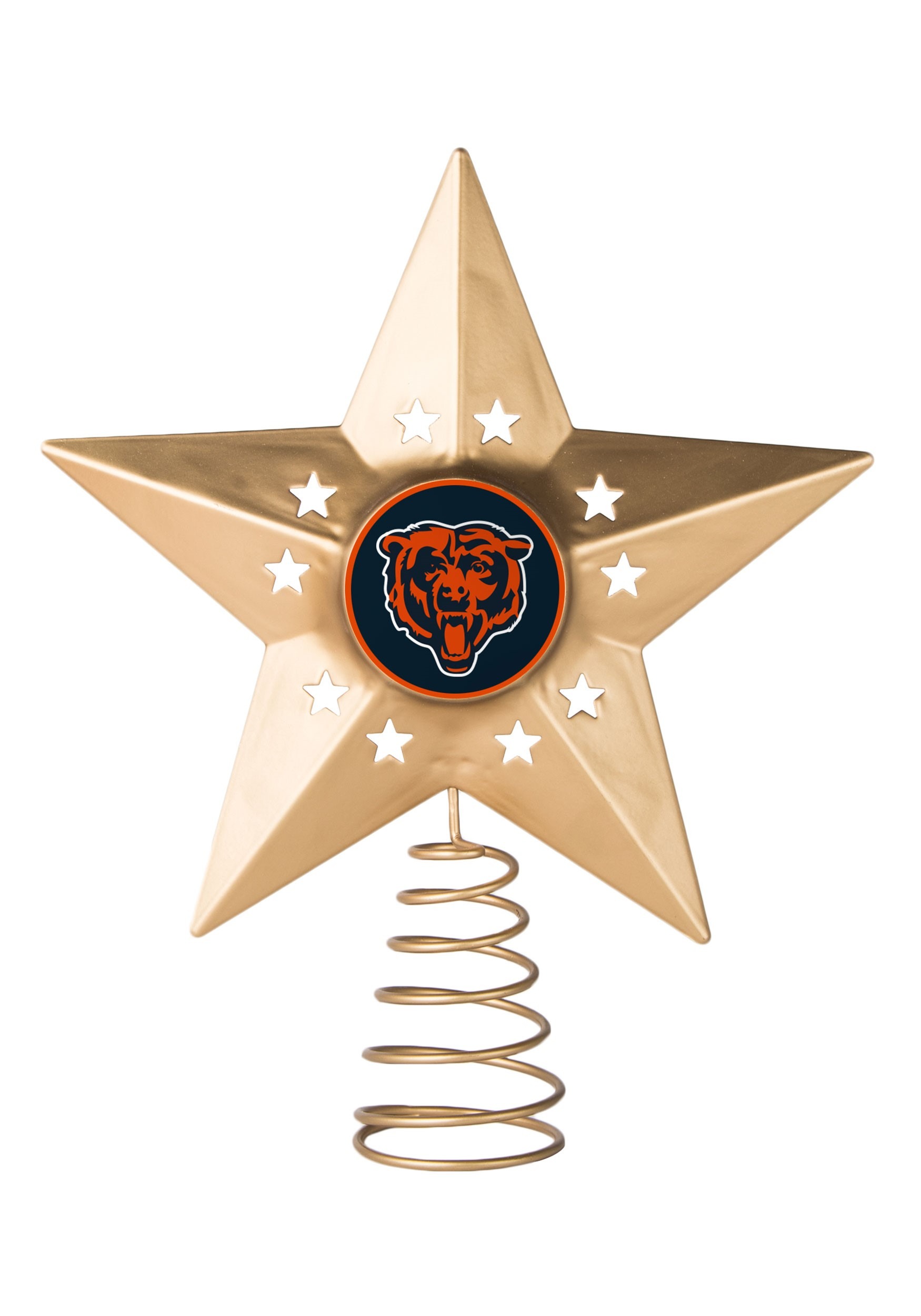 Metal Chicago Bears Christmas Tree Topper