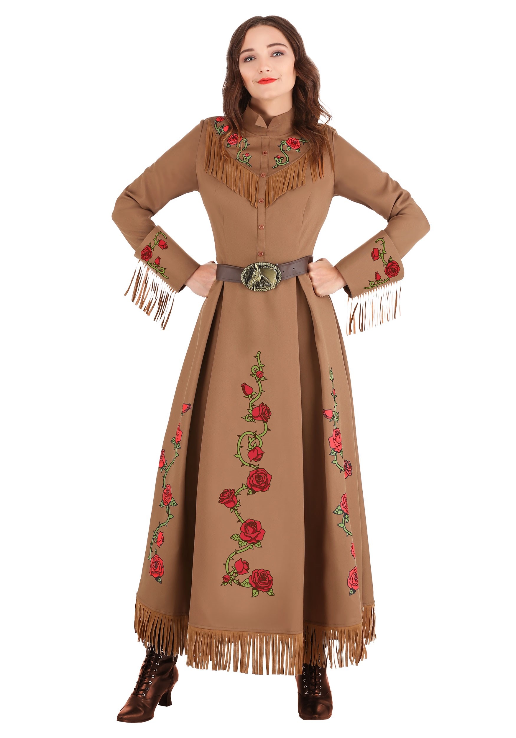 Annie Oakley Cowgirl Women's Fancy Dress Costume , Cowgirl Fancy Dress Costumes