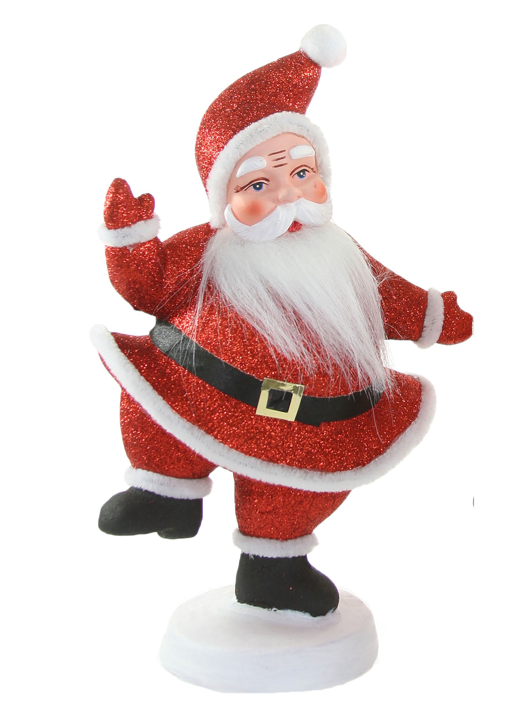 Christmas Retro Glitter Santa Tabletop Decor