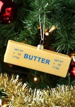 Stick of Butter Glass Christmas Ornament-0