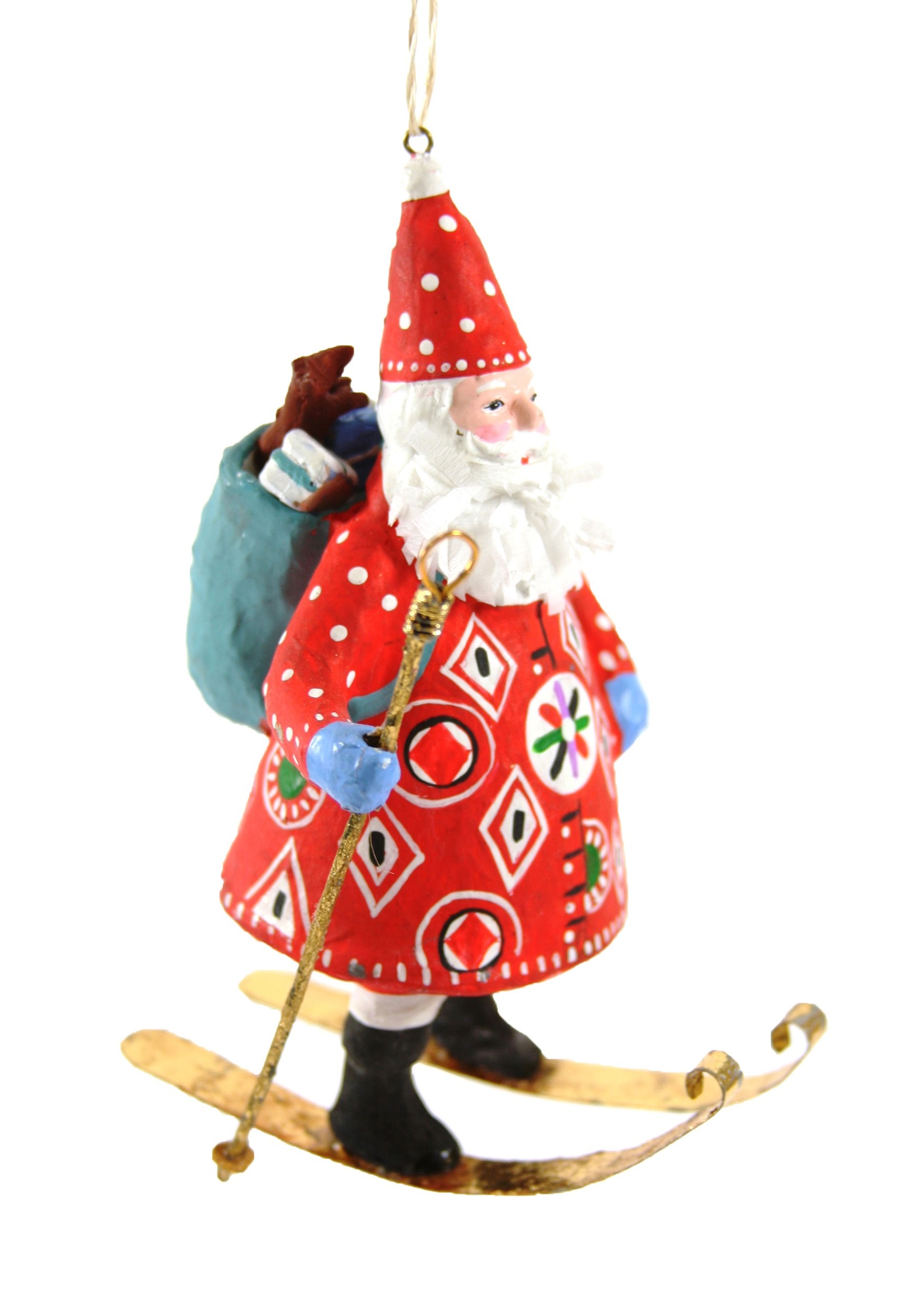 Christmas Skiing Ornament Woodland Father