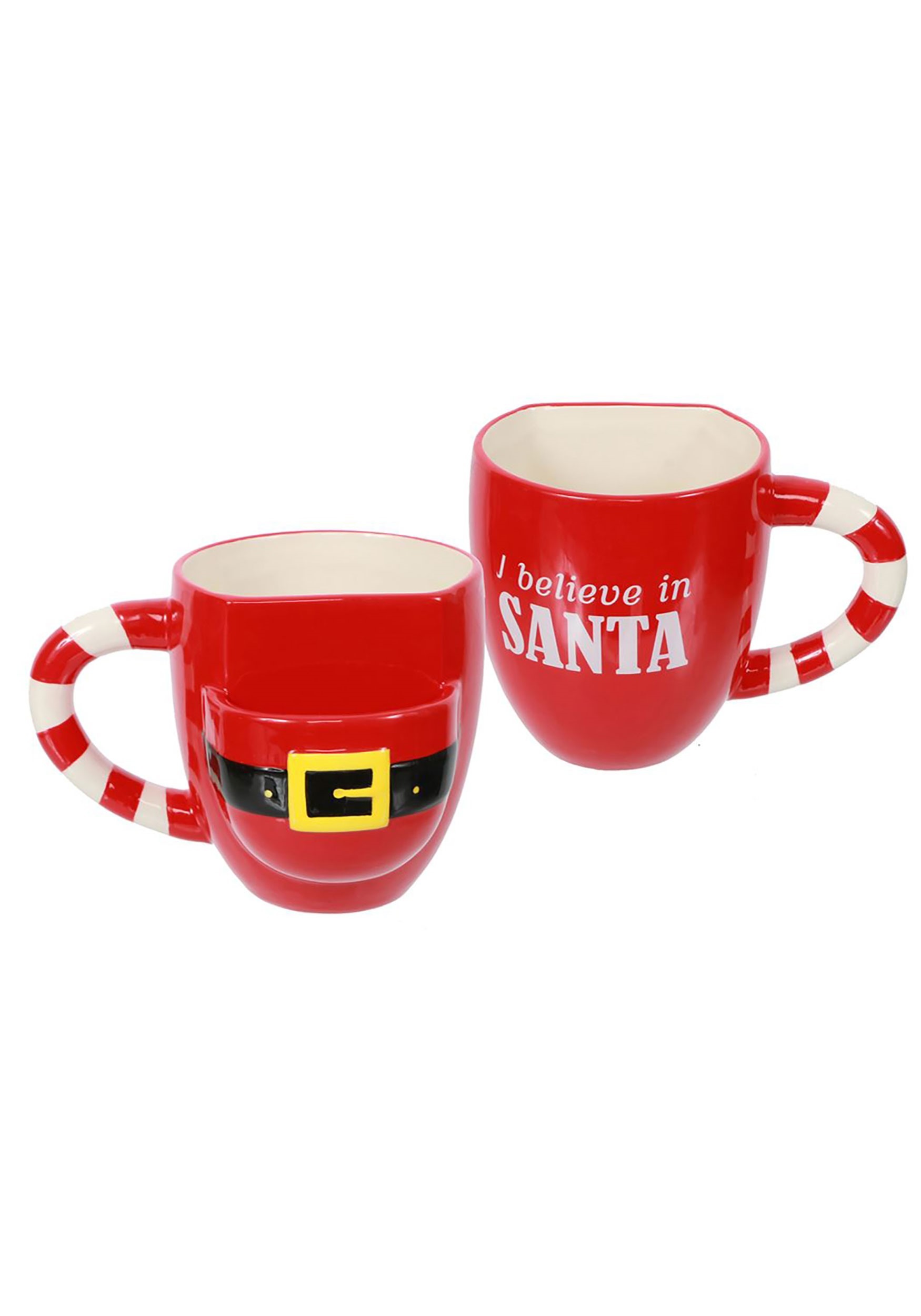 Santa Ceramic Cookie Pocket Mug