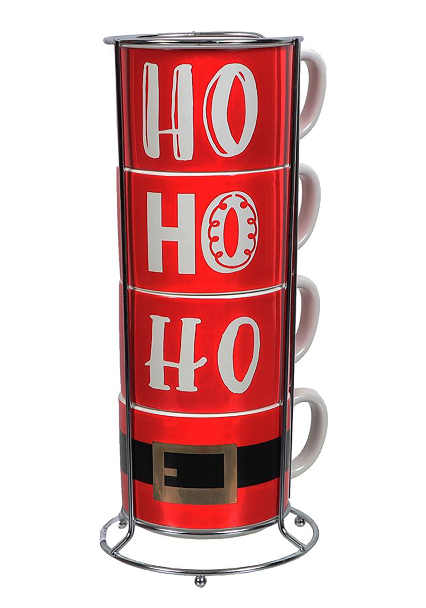 Stacking Ho Ho Ho Santa Mug Set