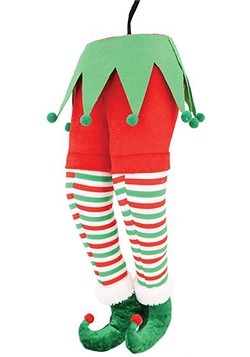 Hanging Red Pants Elf Butt Christmas Decoration