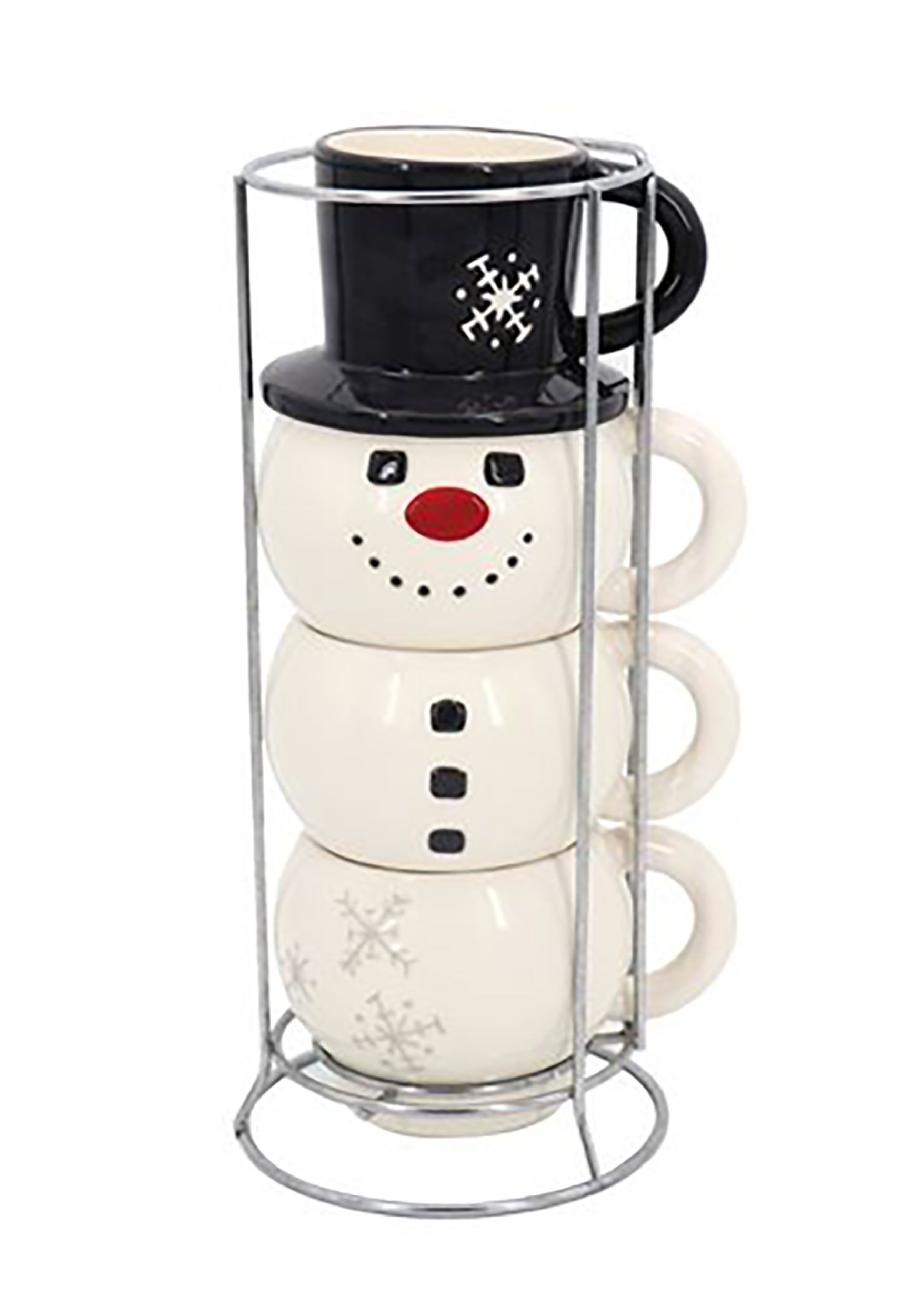 Stacking Snowman Mug Set