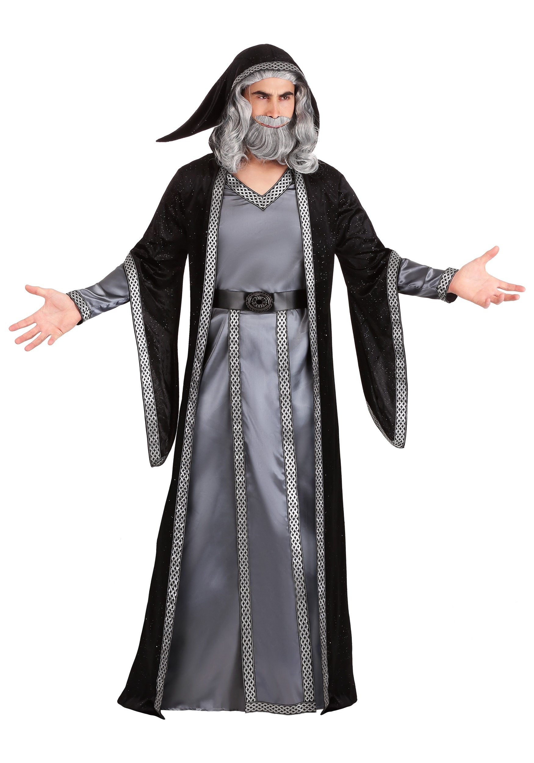 Deluxe Dark Wizard Fancy Dress Costume