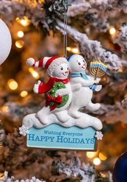4" Resin Hanukkah Snowman Ornament