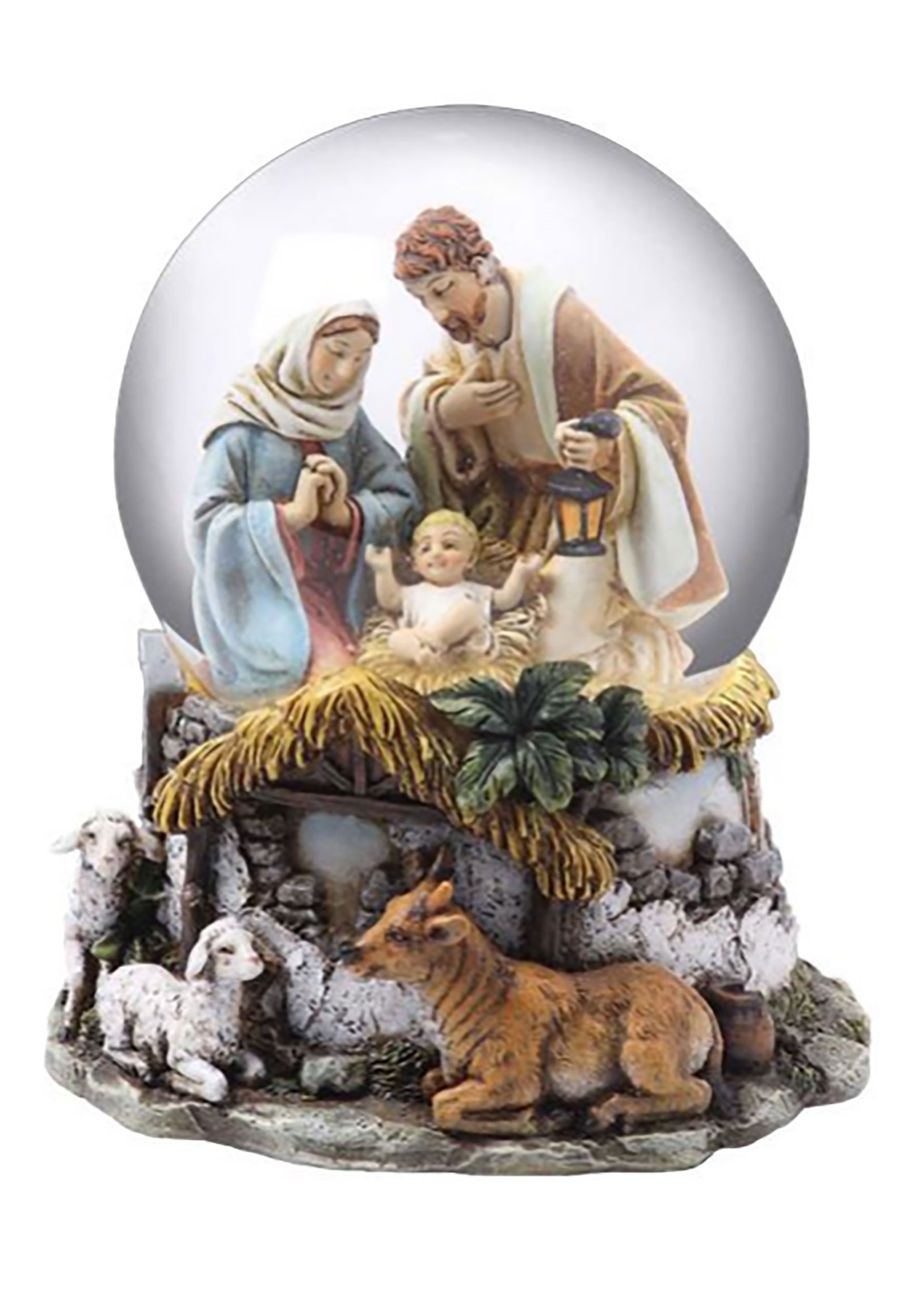 Nativity Musical Globe Holy Family