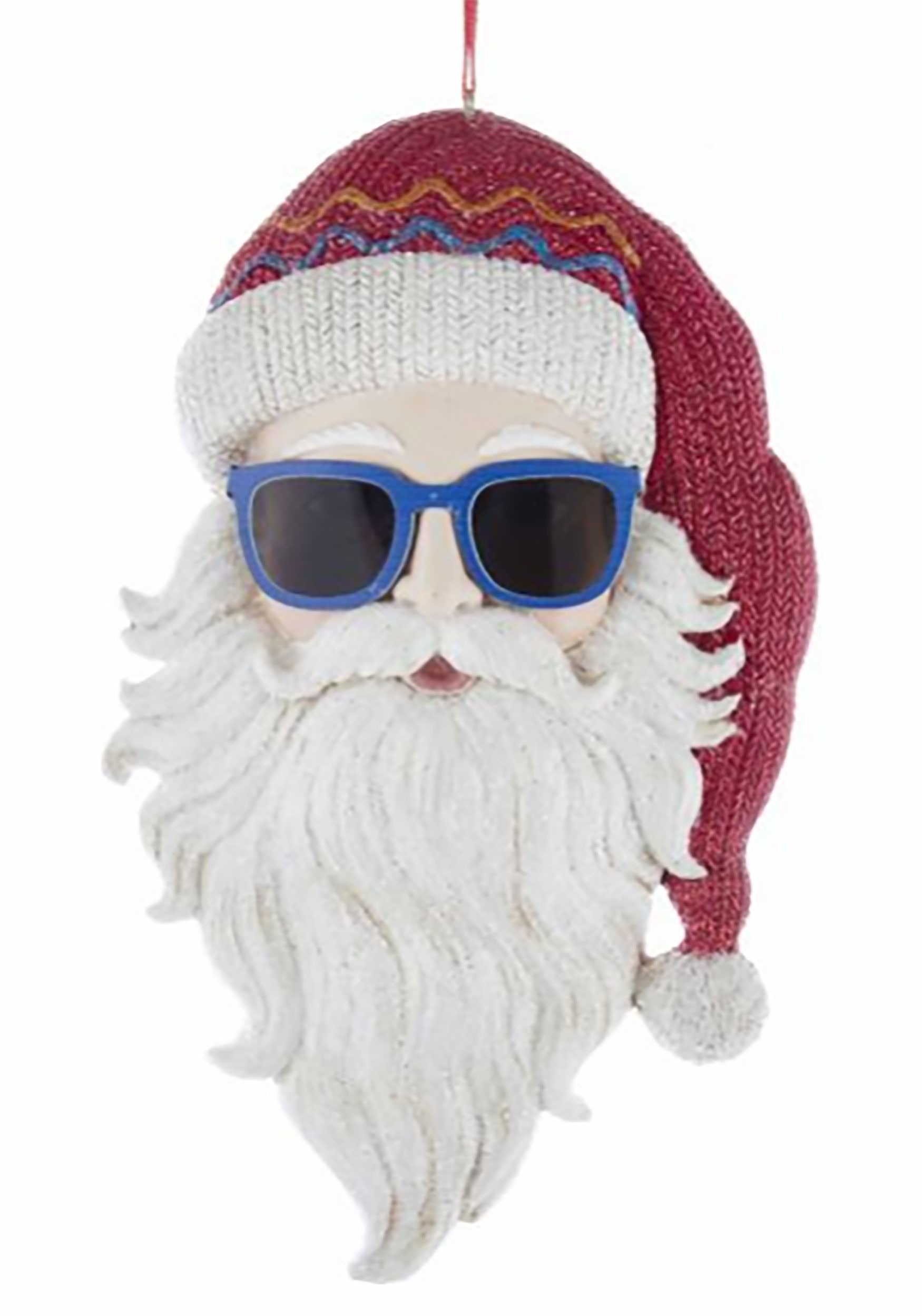 Santa Head Cool Yule Ornament