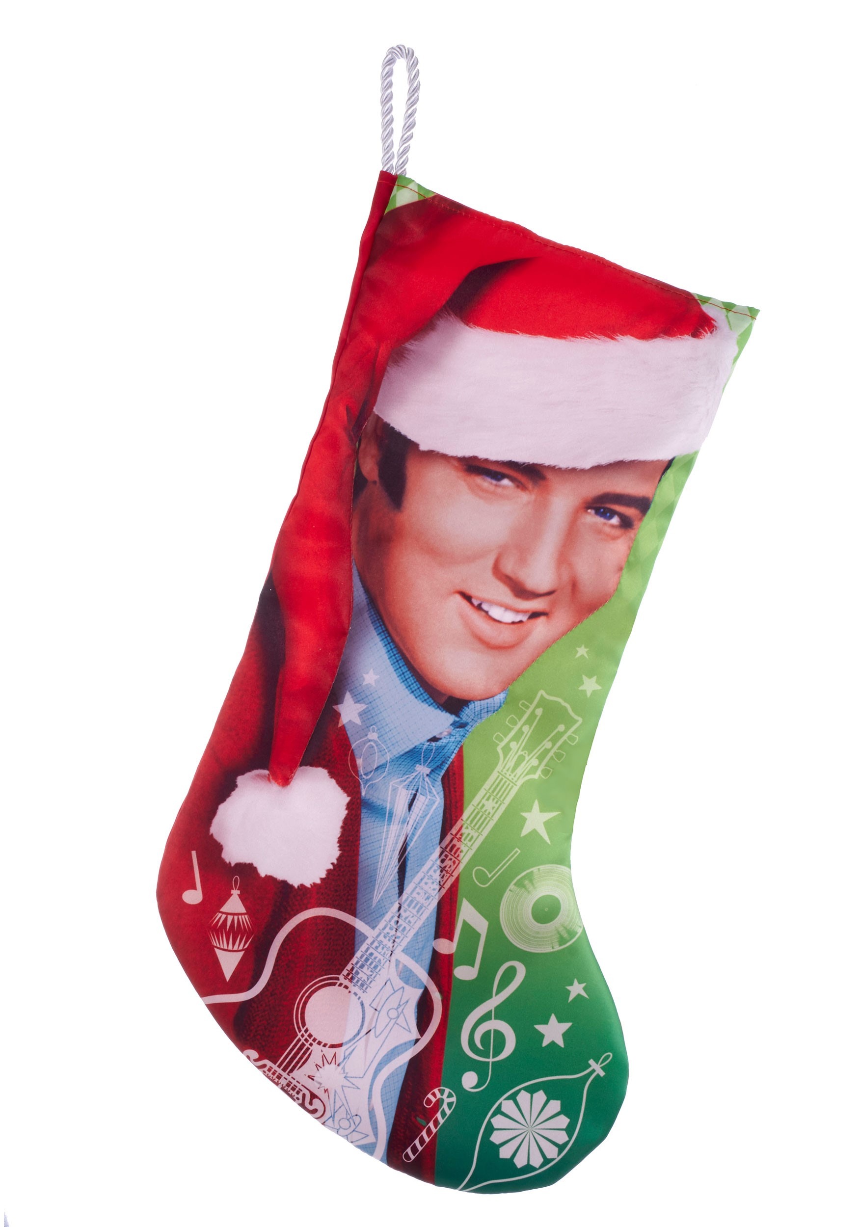 Santa Hat Elvis Stocking