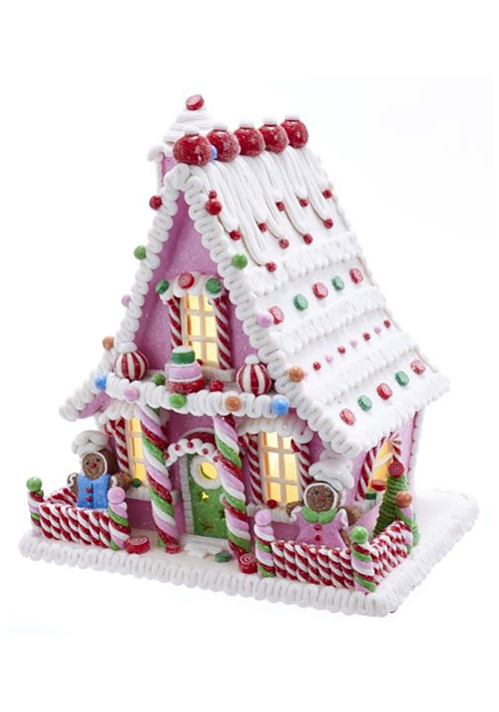 LED Light And Timer Candy Gingerbread House