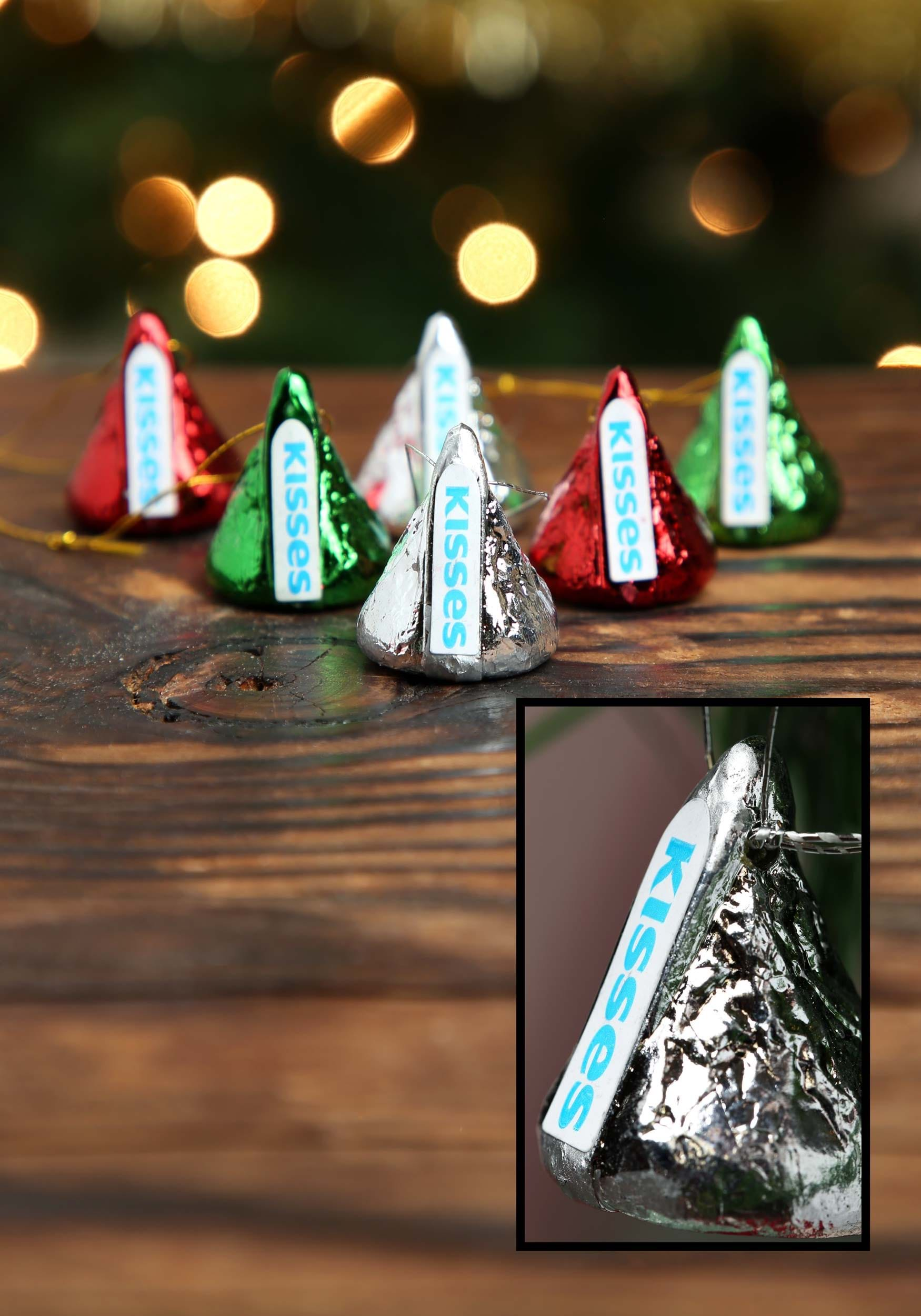 Christmas Hershey Miniature Kisses Ornaments 6 Piece Set