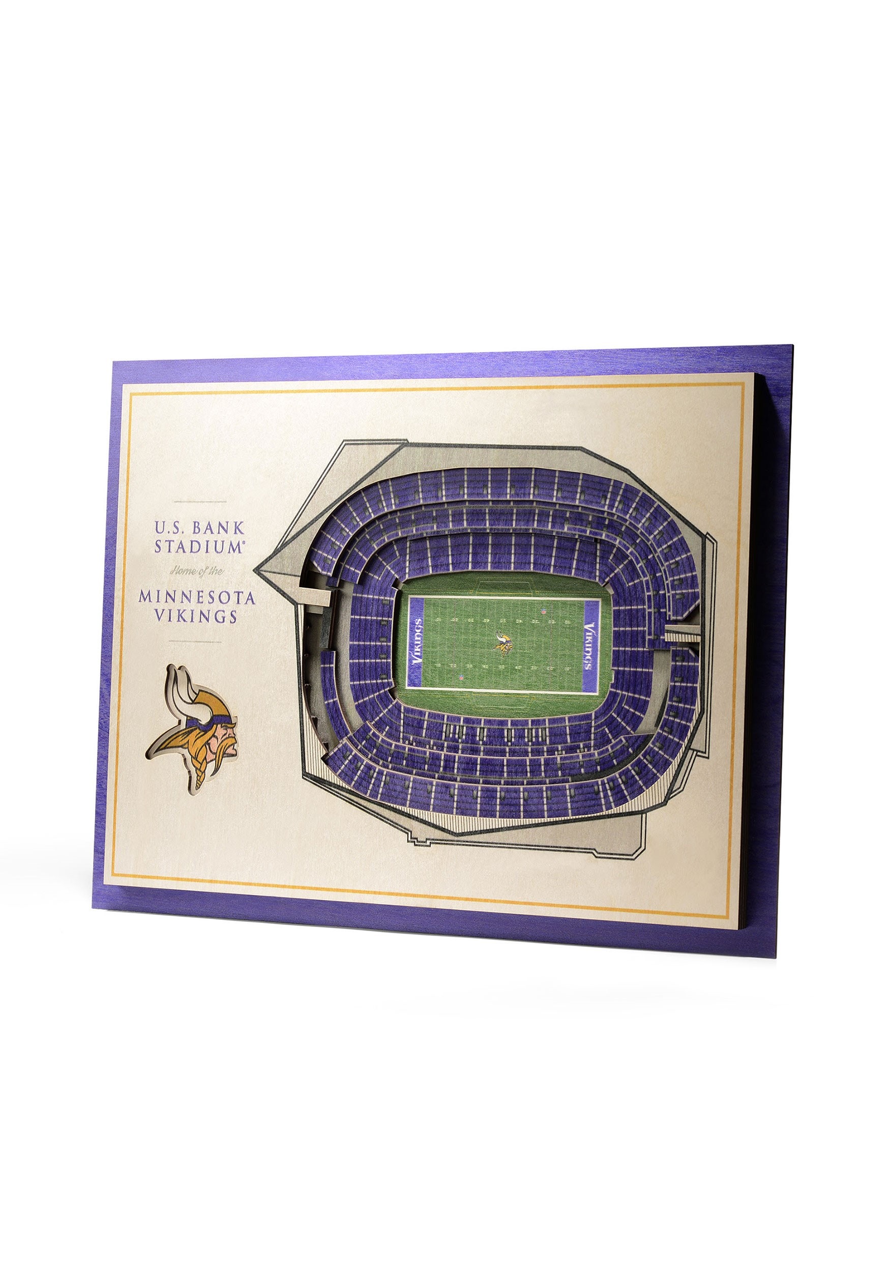 5-Layer Minnesota Vikings Stadium Wall Art