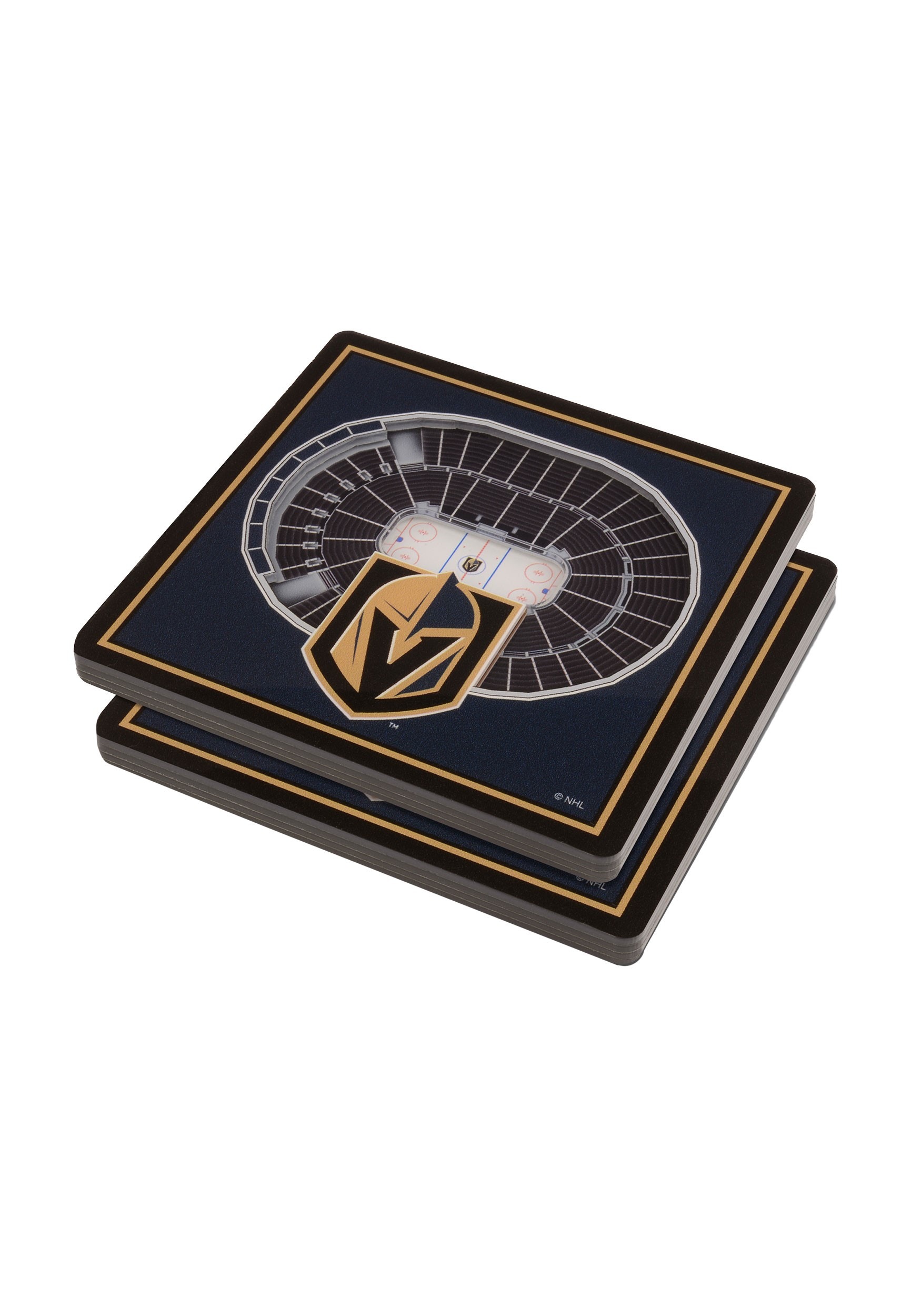 3D Stadium Las Vegas Golden Knights Coasters