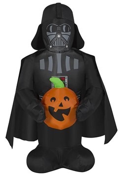 Star Wars Inflatable Darth Vader Holding Pumpkin Decoration