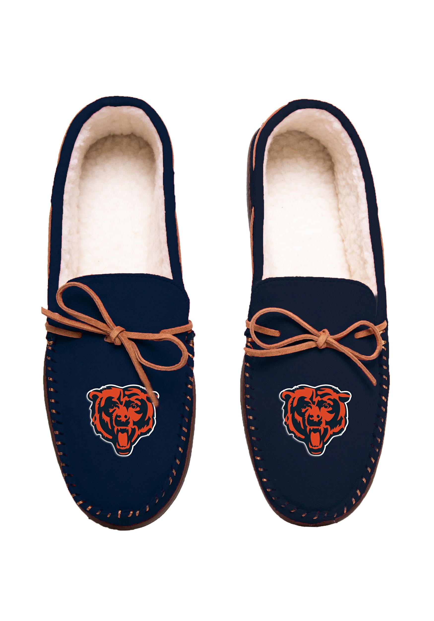 NFL Chicago Bears Team Color Big Logo Men's Moccasins