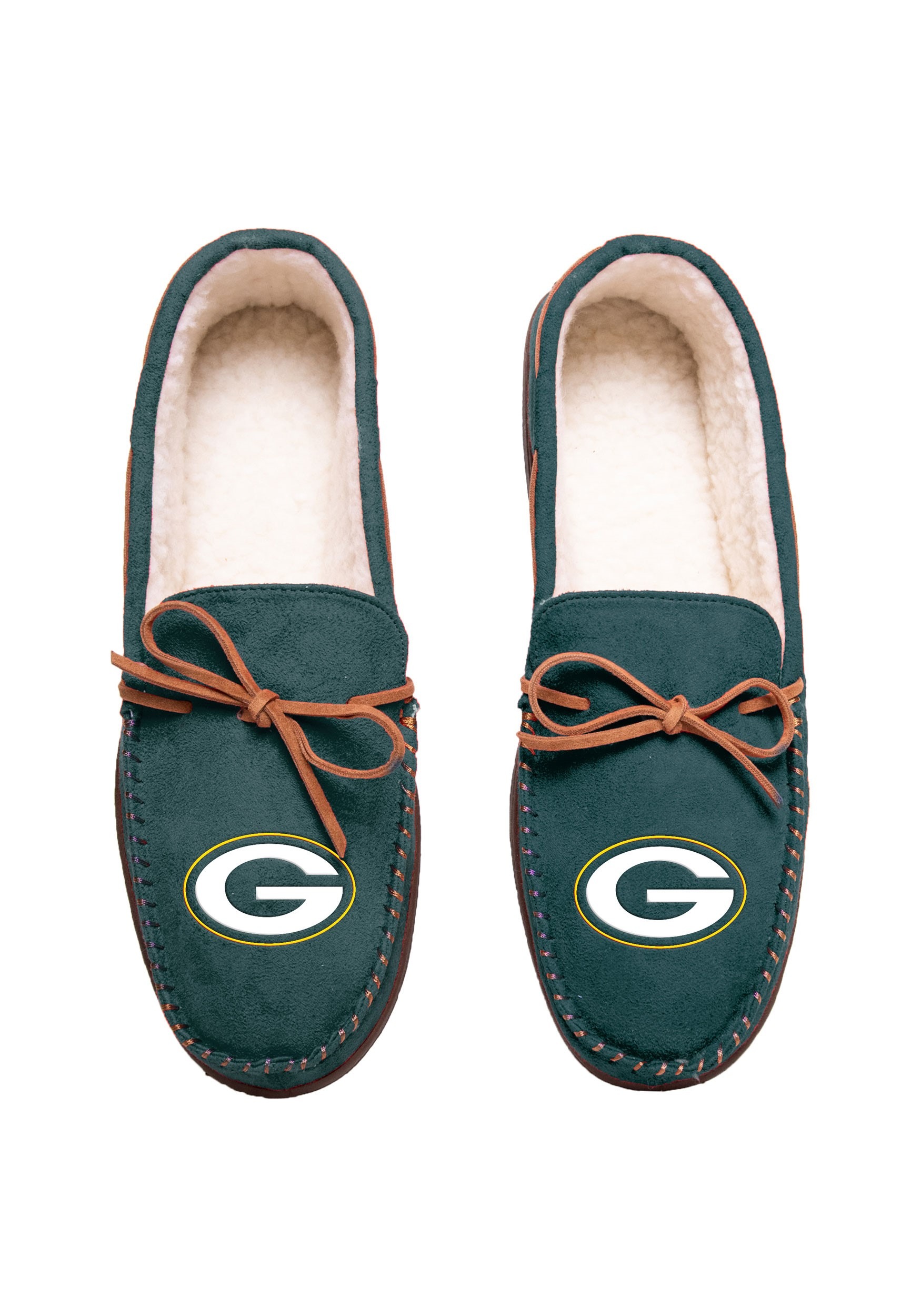 NFL Green Bay Packers Team Color Big Logo Men's Moccasins