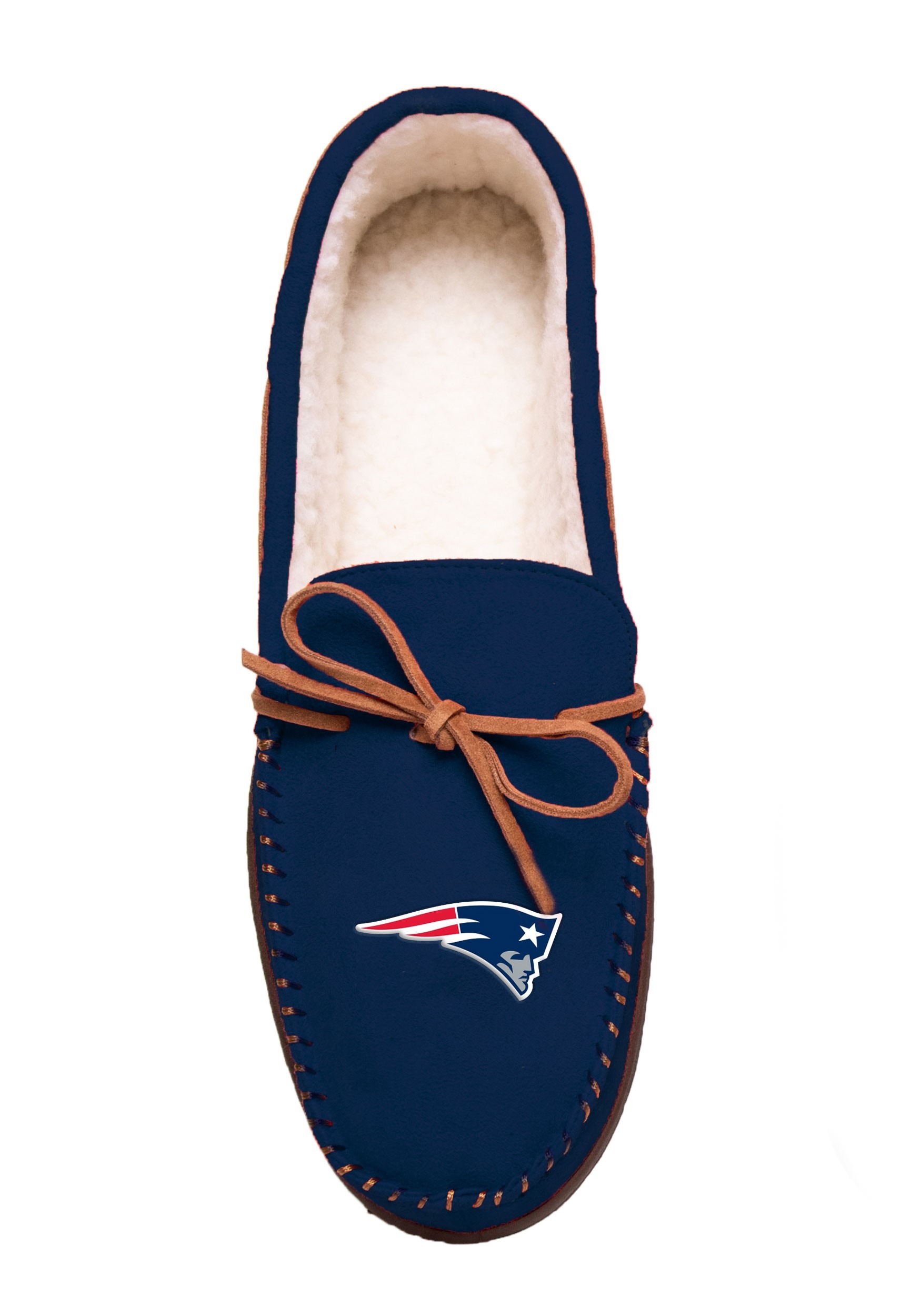 Team Color New England Patriots Big Logo Moccasin