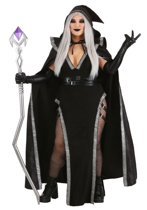 Womens Plus Size Urban Warlock Costume