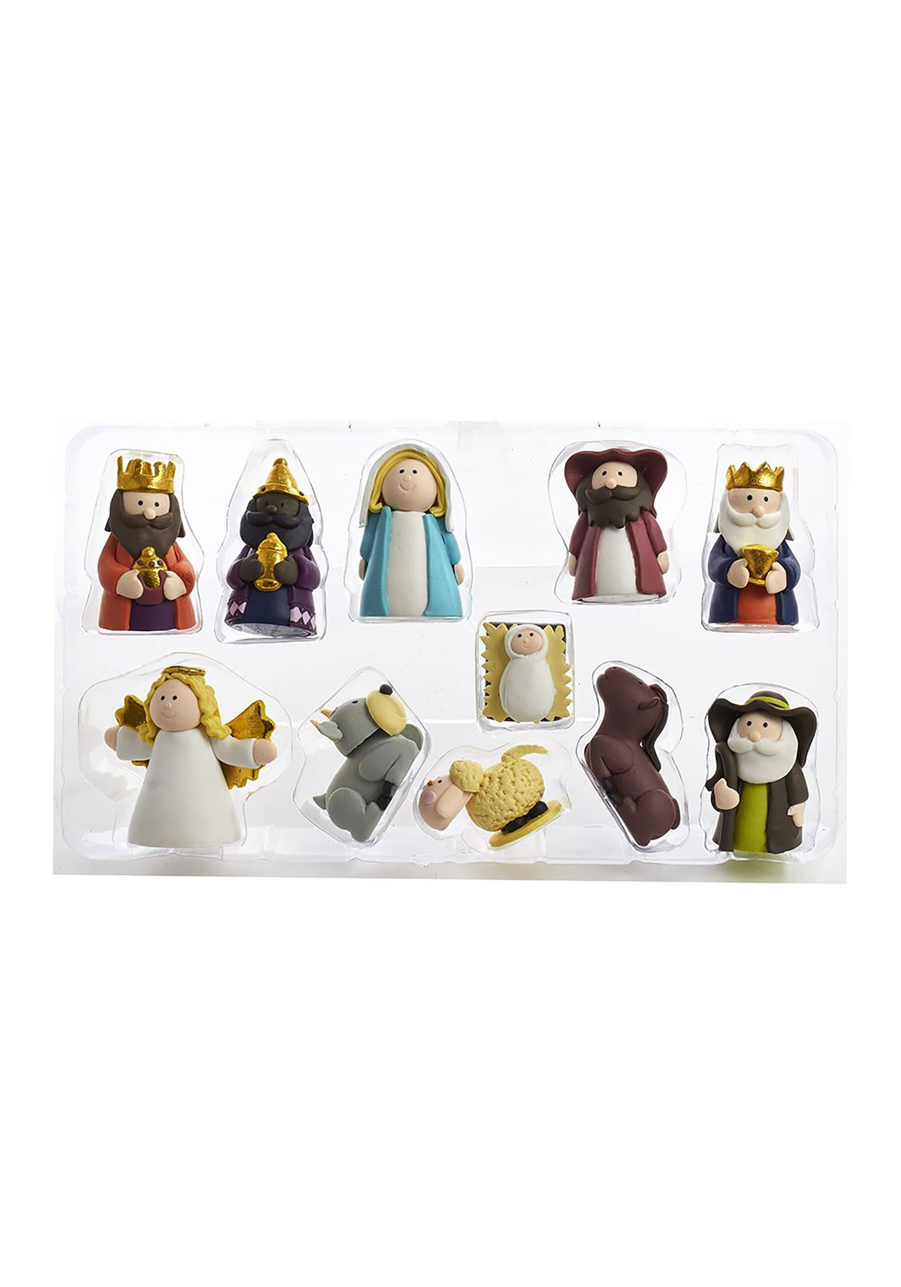 11pc Claydough Nativity Figurine Set