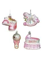 Noble Gems Glass Baby Girl Ornament 4pc Set Alt 6