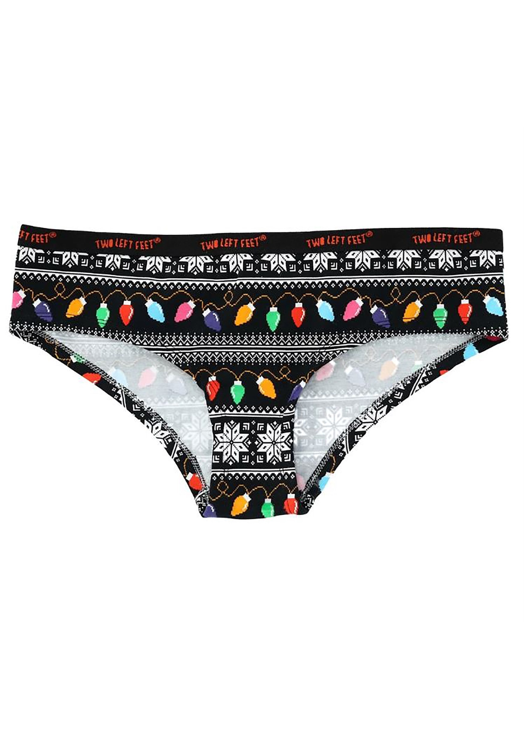 Hipster 'All Lit Up' Christmas Lights Women's Two Left Feet Underwear