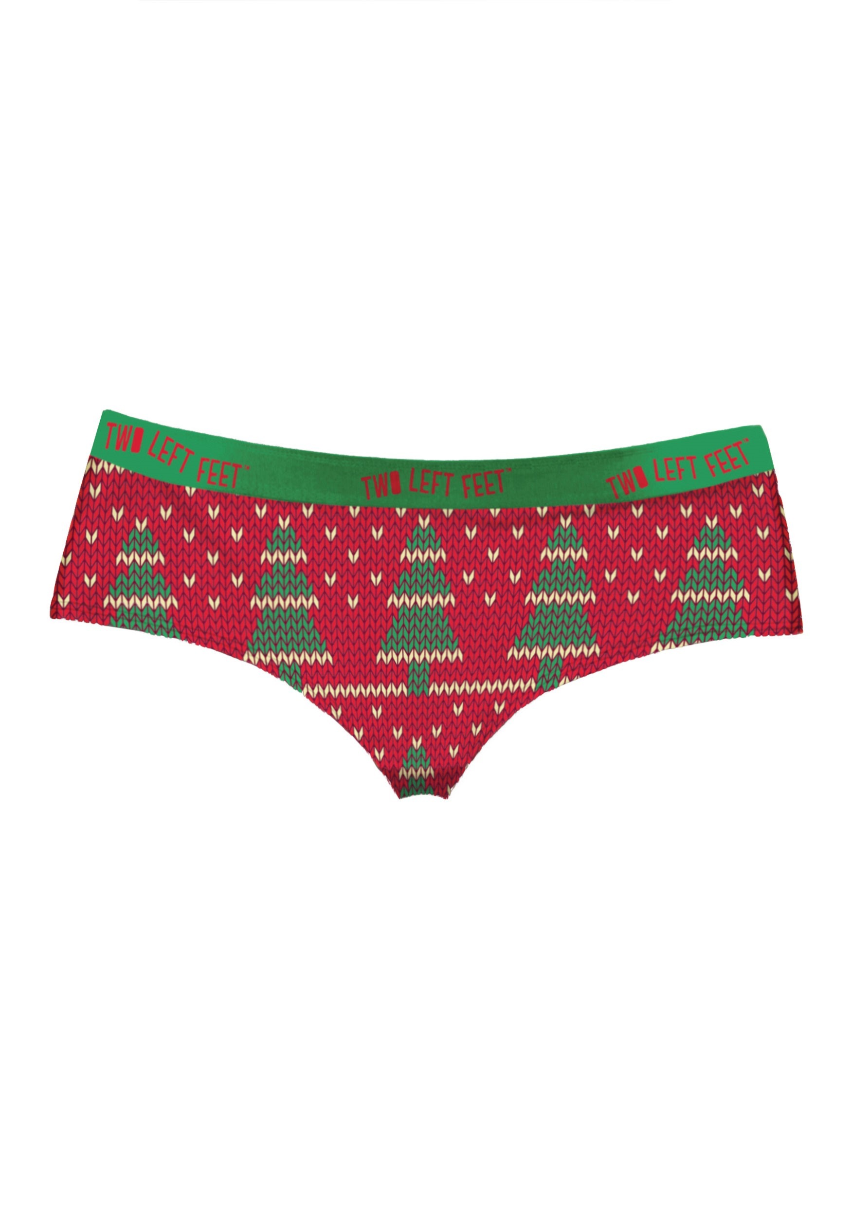 Christmas Trees Women's Hipster Underwear Two Left Feet 'Knit Wit'