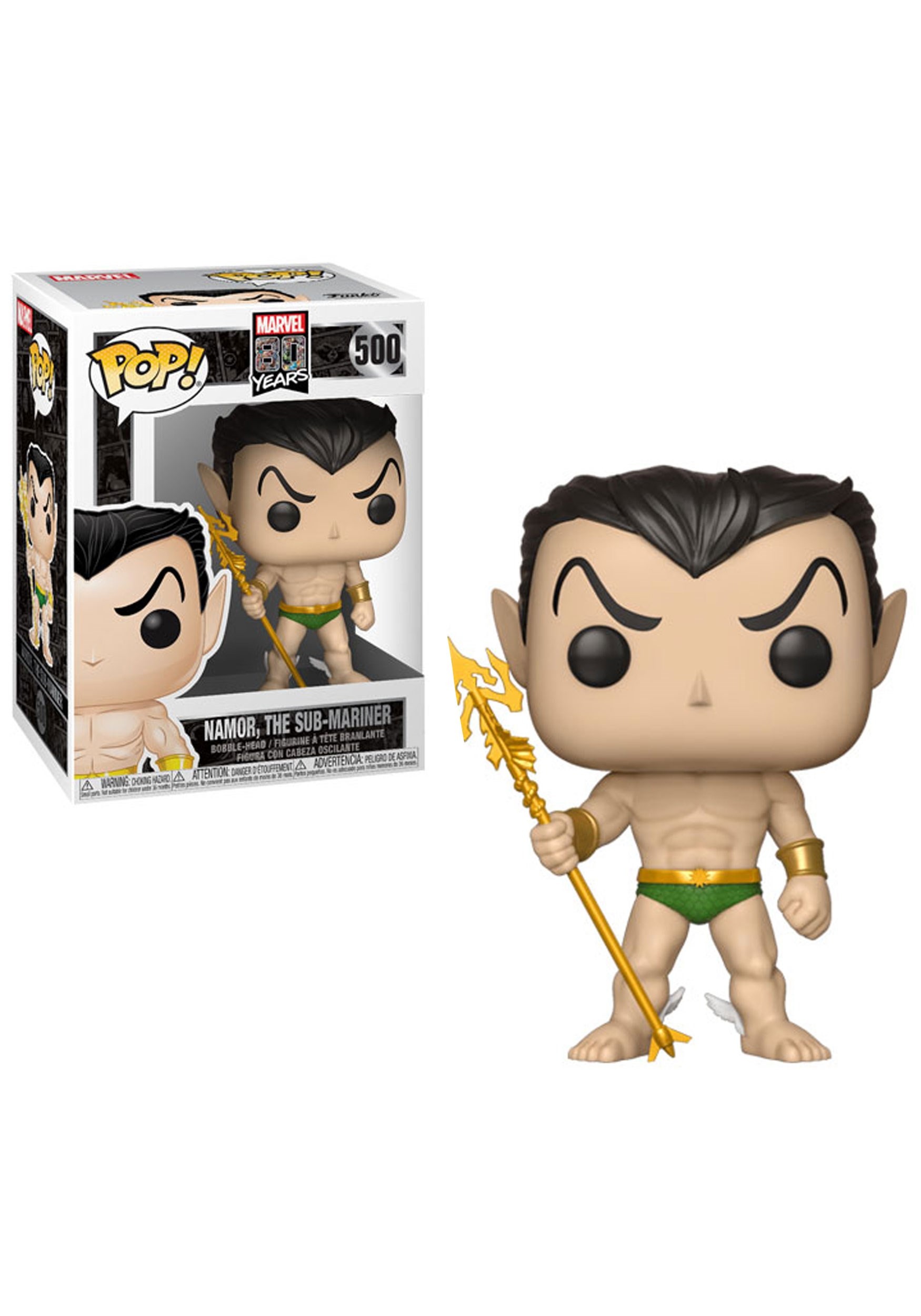 Pop! Marvel: 80th- First Appearance Namor Bobblehead Figure