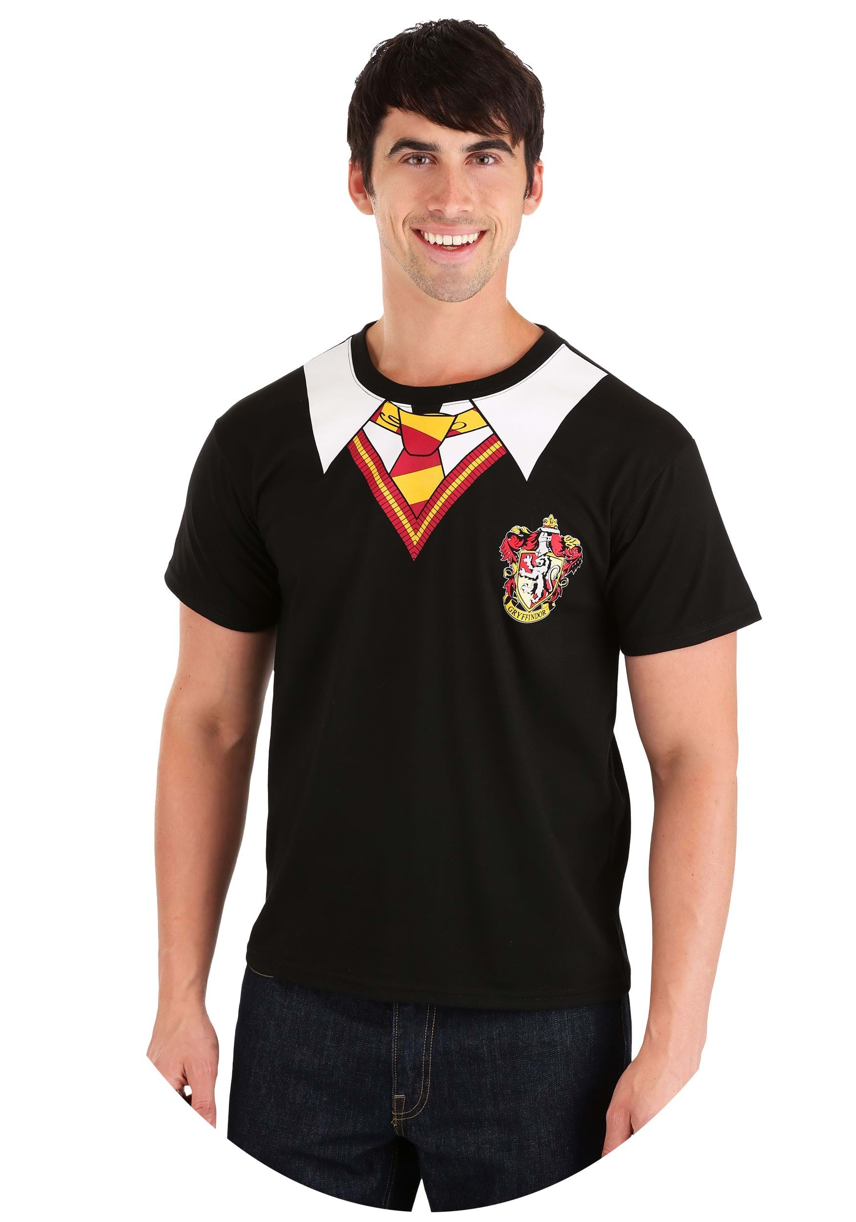 Adult Harry Potter Gryffindor Fancy Dress Costume T-Shirt