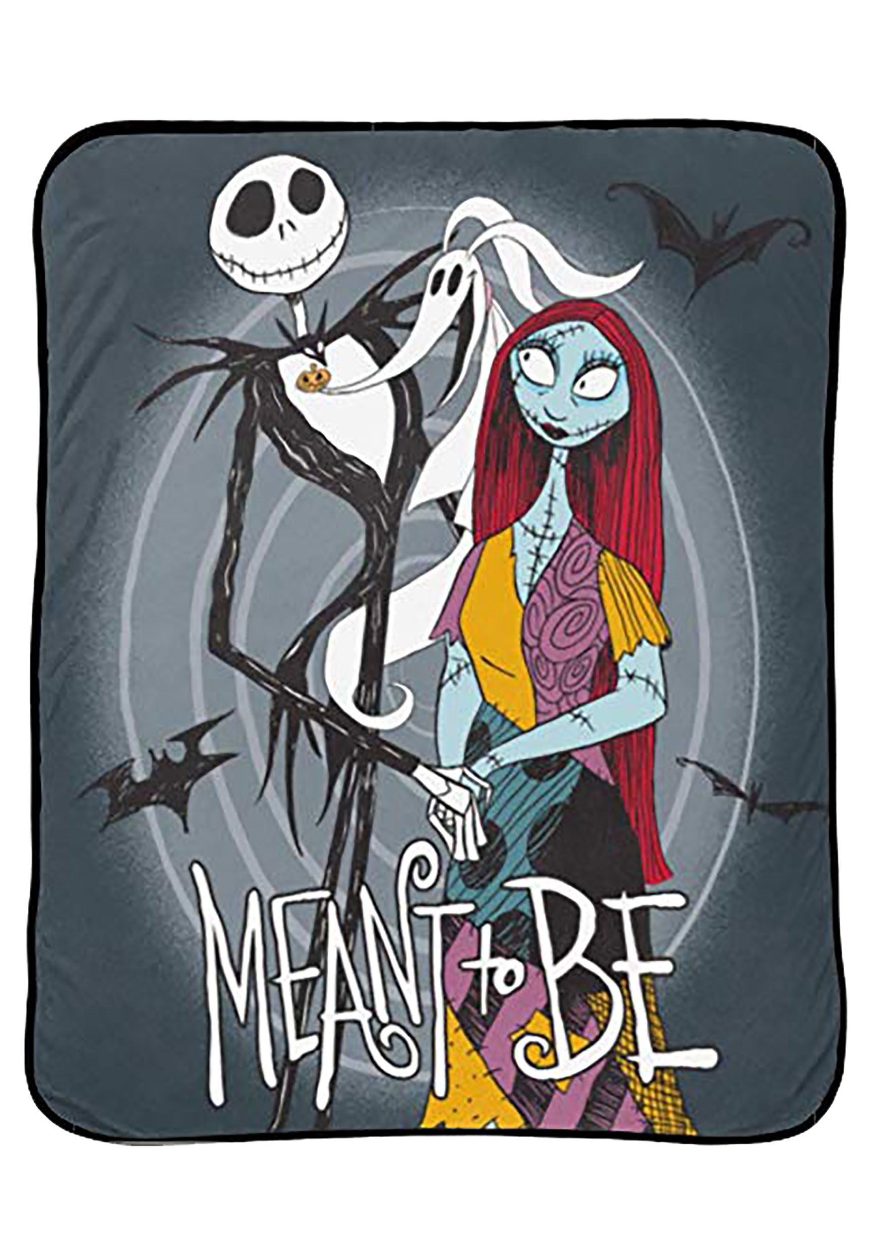 Nightmare Before Christmas Jack and Sally 'Meant to Be' Throw Blanket