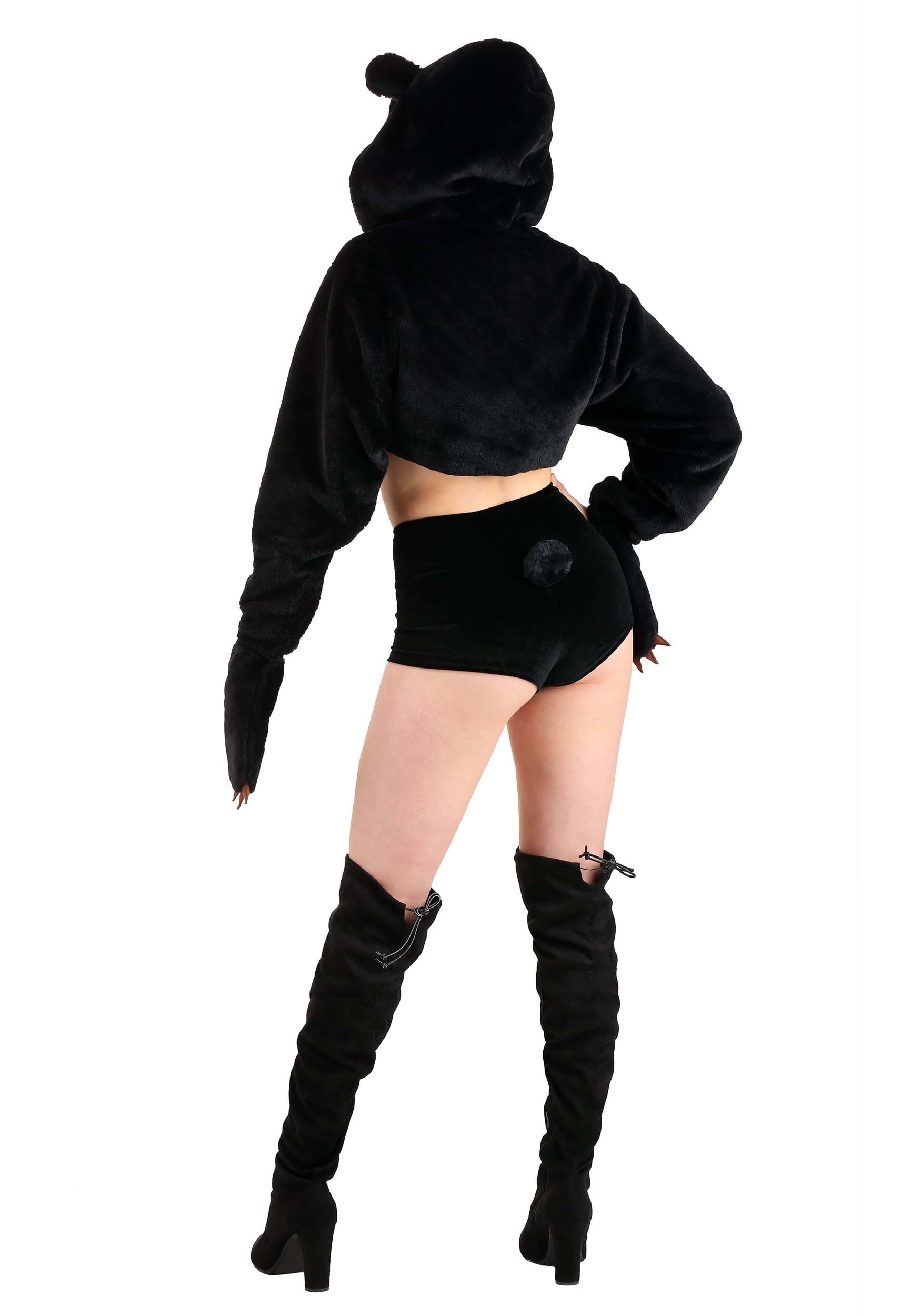 Snazzy Women's Black Bear Fancy Dress Costume
