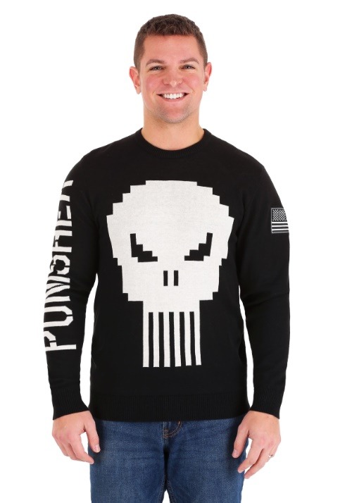 Marvel The Punisher Skull Mens Sweater