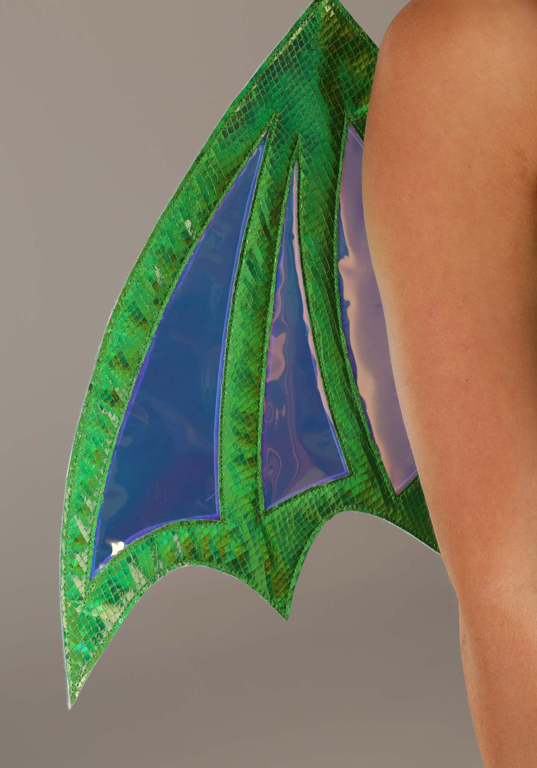 Dreamscape Women's Emerald Dragon Fancy Dress Costume