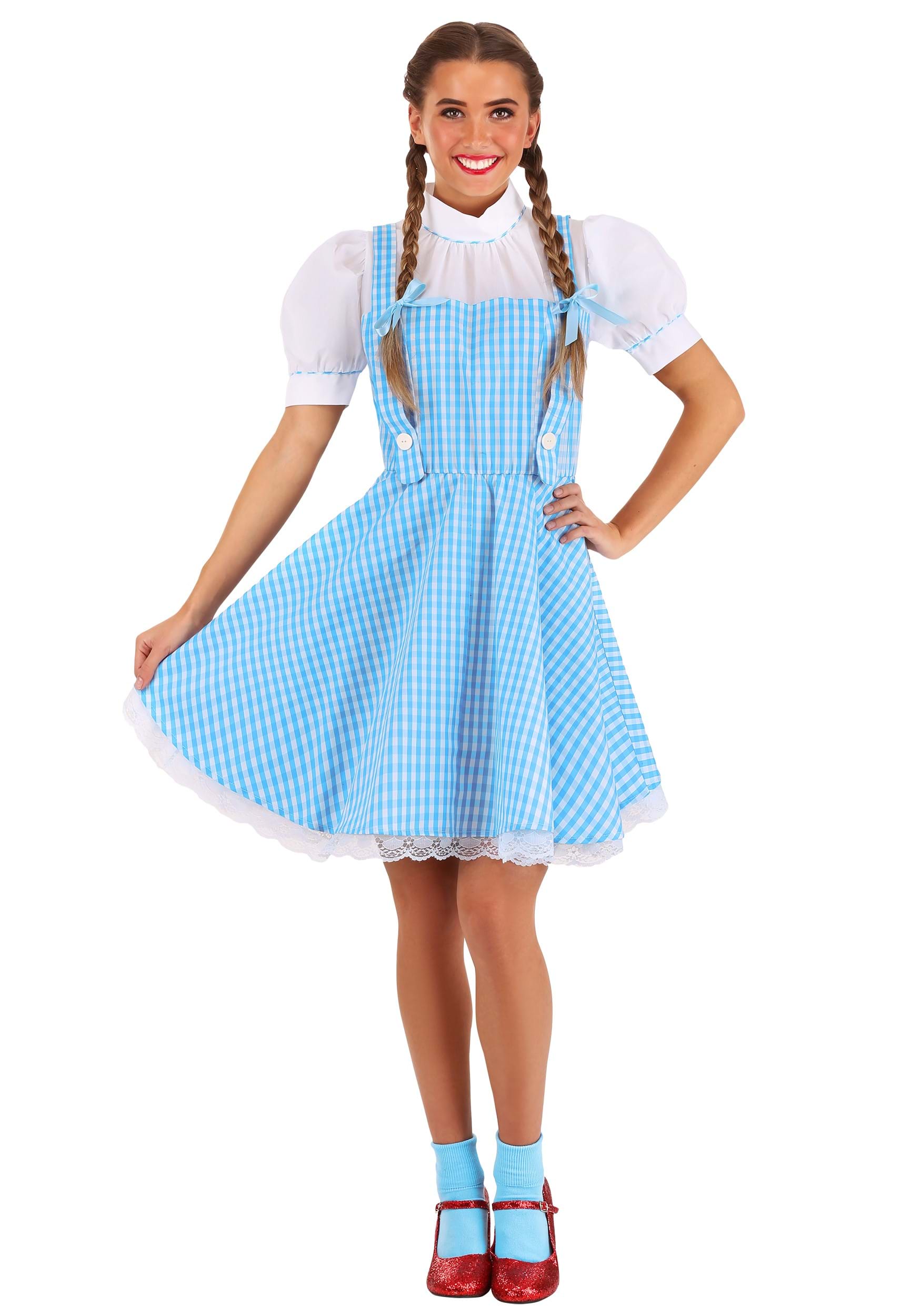 Wizard Of Oz Dorothy Fancy Dress Costume For Adults
