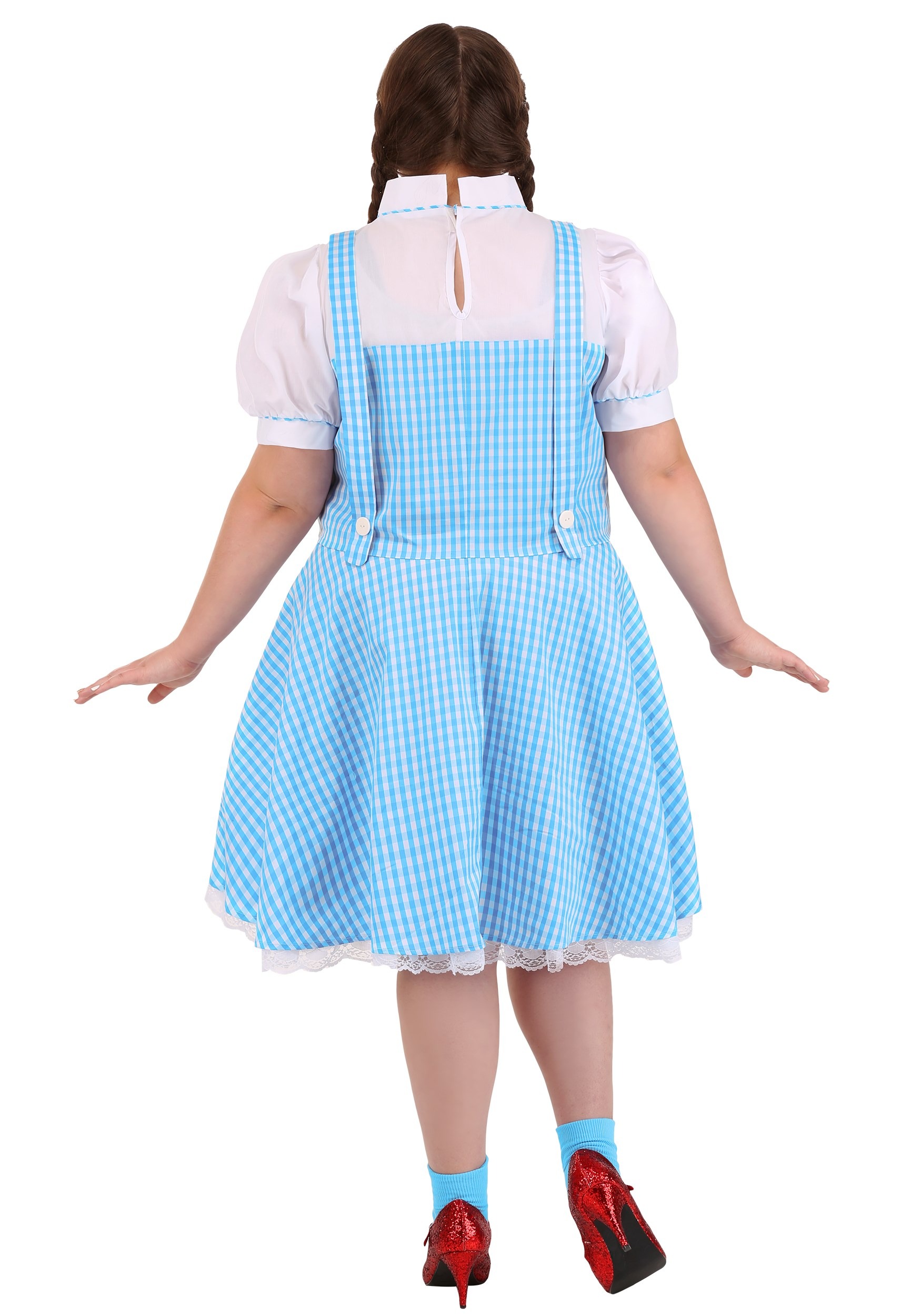 Plus Size Wizard Of Oz Dorothy Fancy Dress Costume For Women