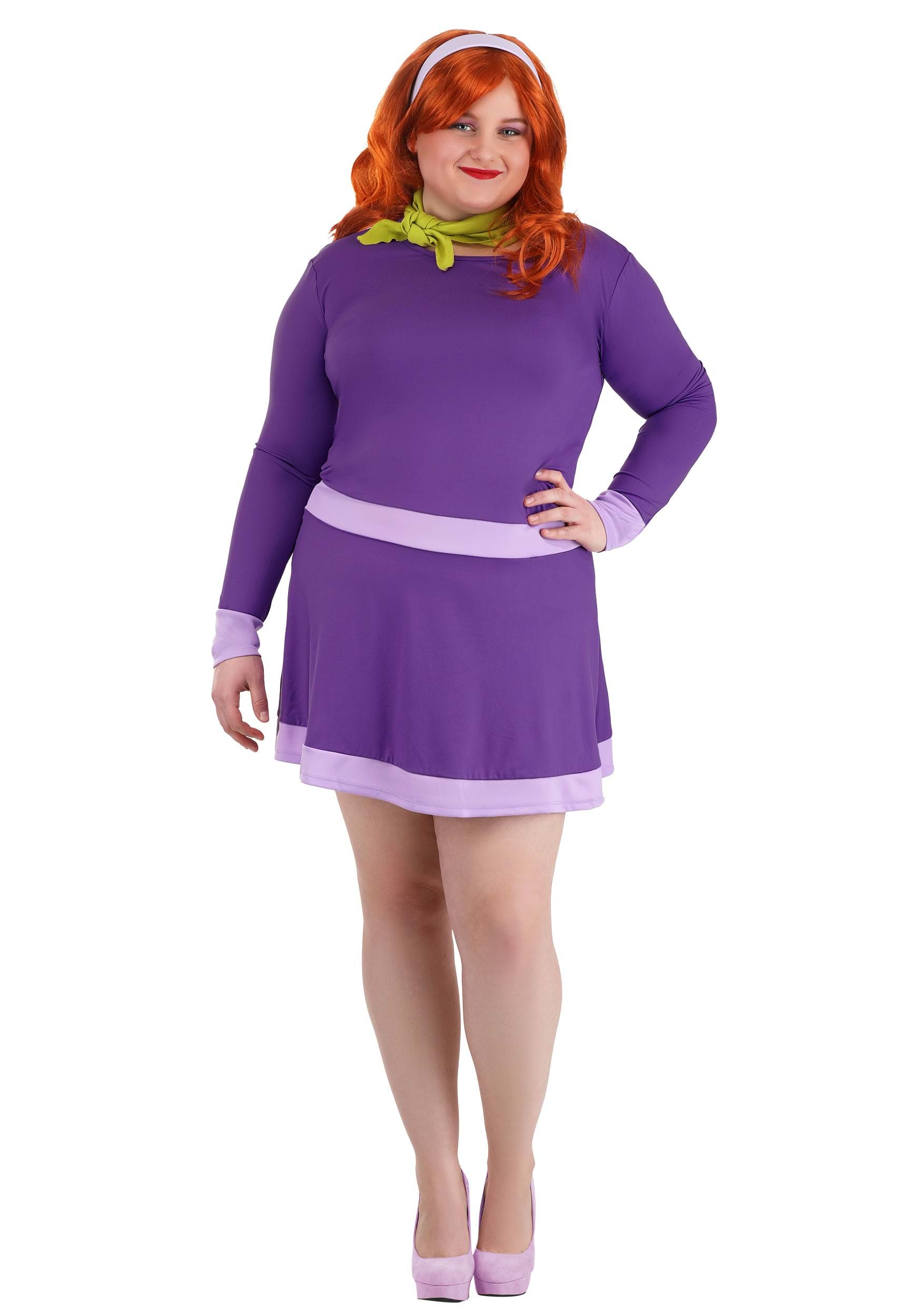 Plus Size Scooby Doo Daphne Fancy Dress Costume For Women