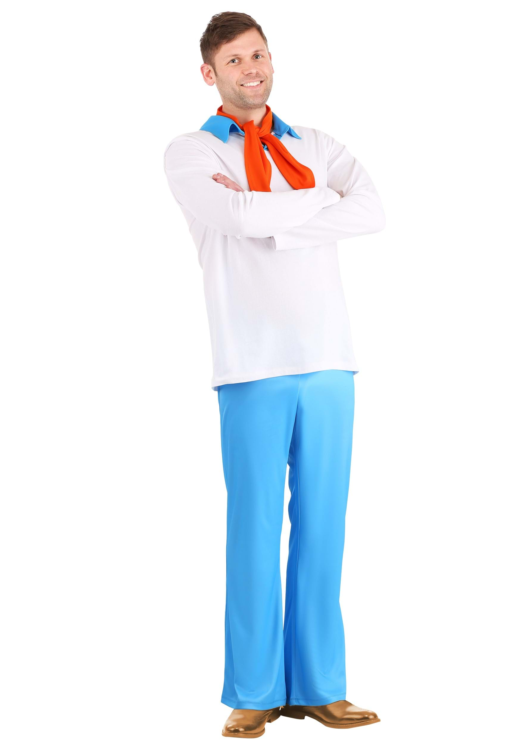 Classic Scooby Doo Fred Men's Fancy Dress Costume