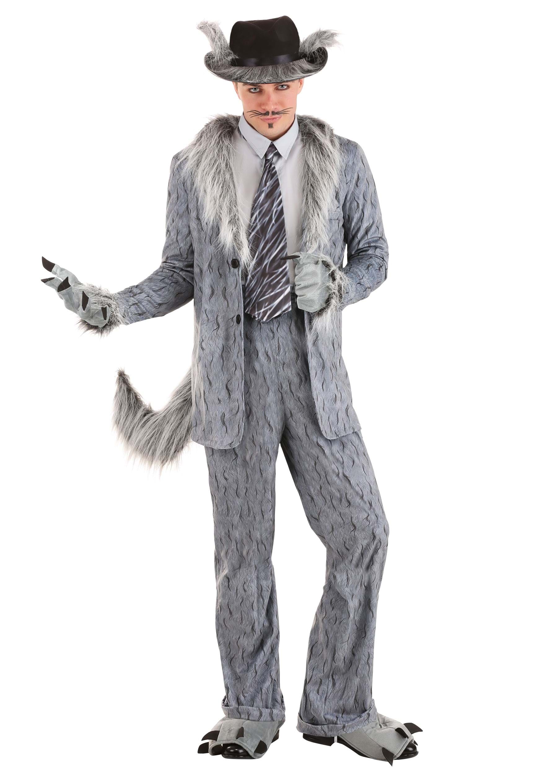 Photos - Fancy Dress WOLF FUN Costumes Woodsy Bad   Costume for Men Black/Gray FU 