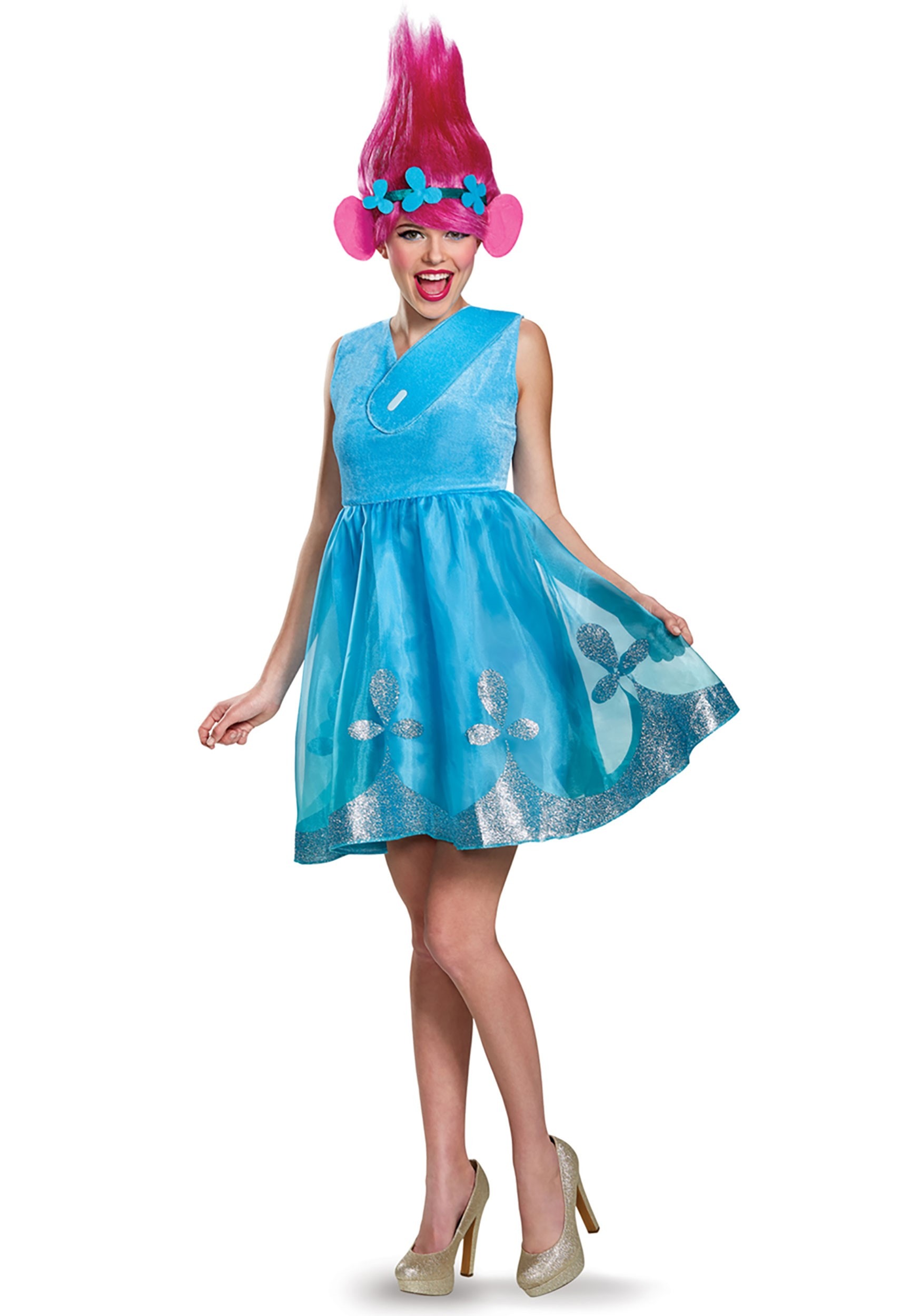 Trolls Poppy Deluxe Women's Fancy Dress Costume