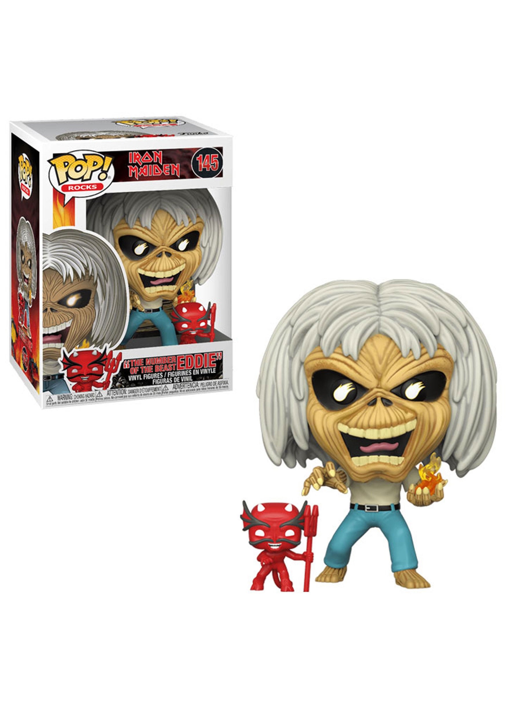 Pop! Rocks: Iron Maiden- Number of the Beast (Skeleton Eddie)