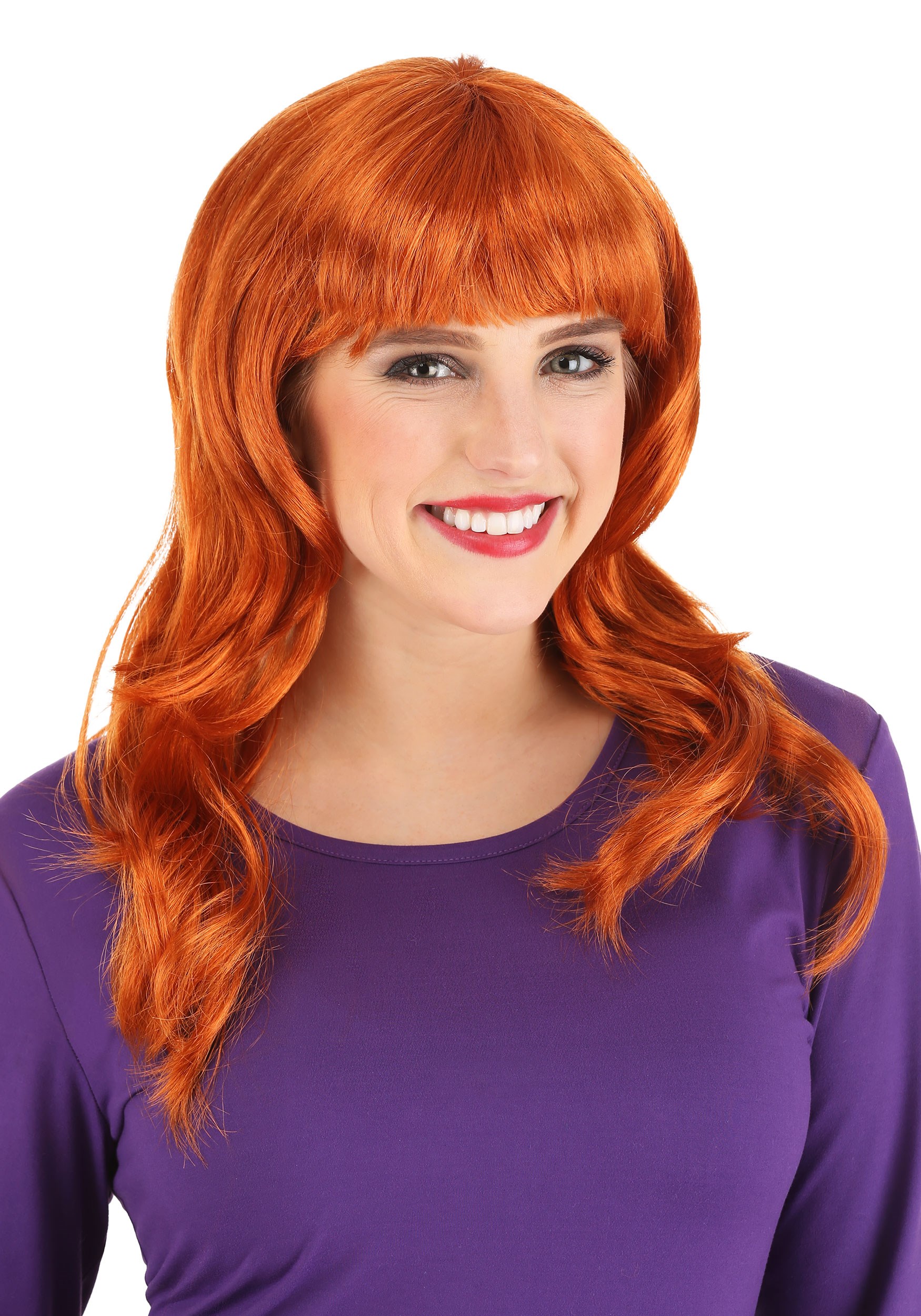 Photos - Fancy Dress Jerry Leigh Scooby Doo Daphne Wig for Women Orange FUN1533AD