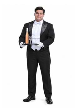 Mens Plus Size Butler Costume New Main