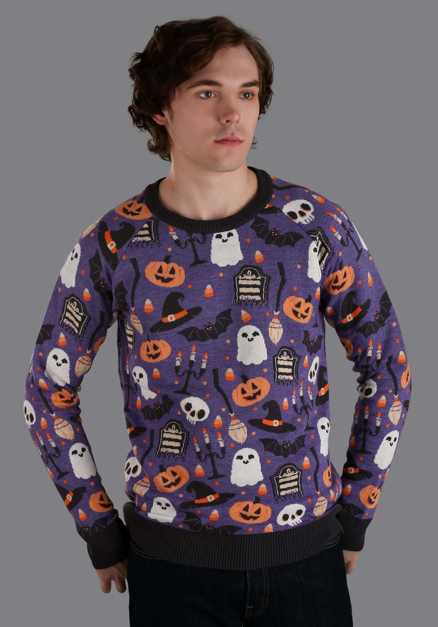 Halloween Mischief Ugly Halloween Sweater For Adults