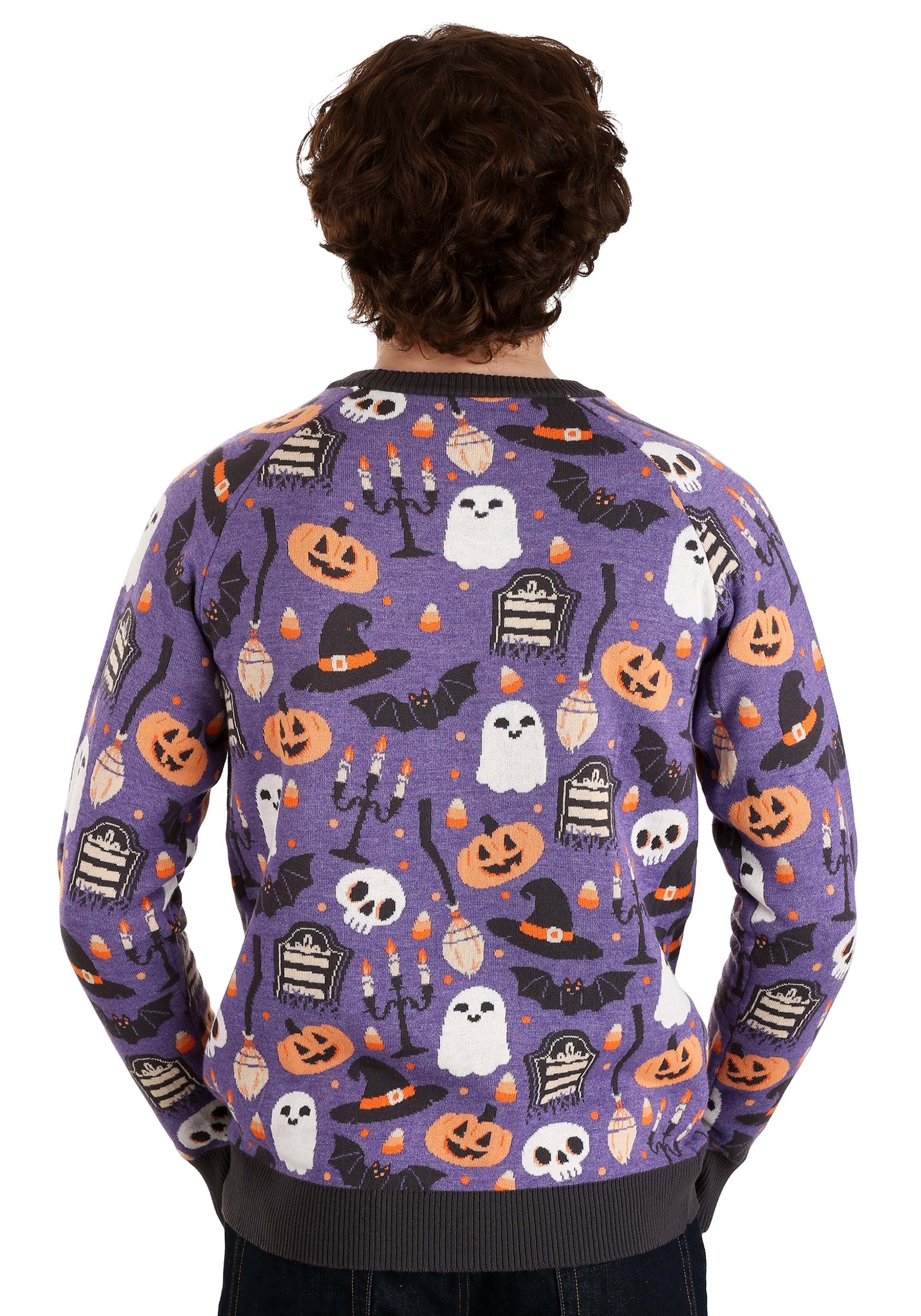 Halloween Mischief Ugly Halloween Sweater For Adults