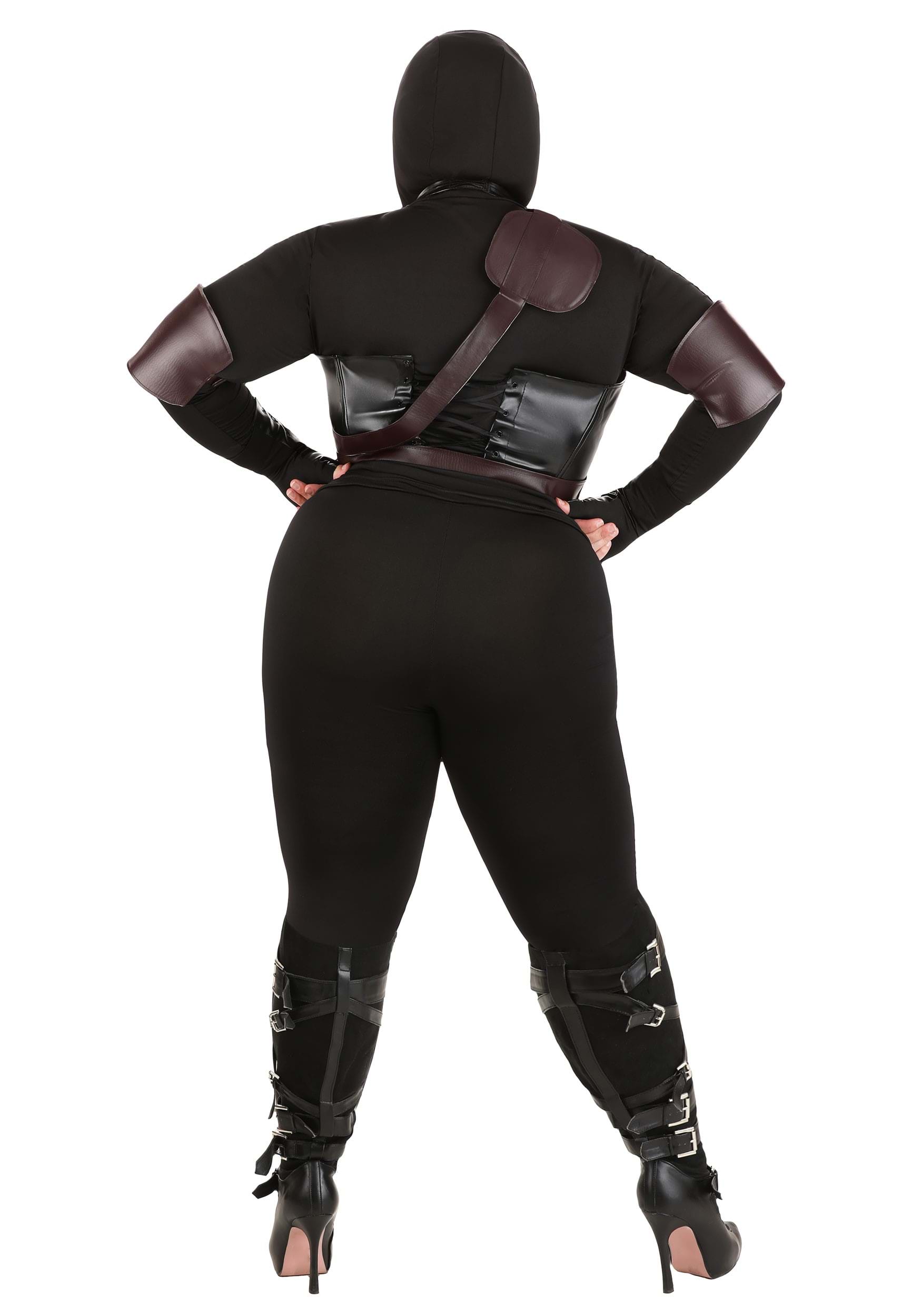 Plus Size Women's Ninja Assassin Fancy Dress Costume
