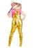 Women's Plus vHarley Quinn Gold Overalls Costume Alt 1