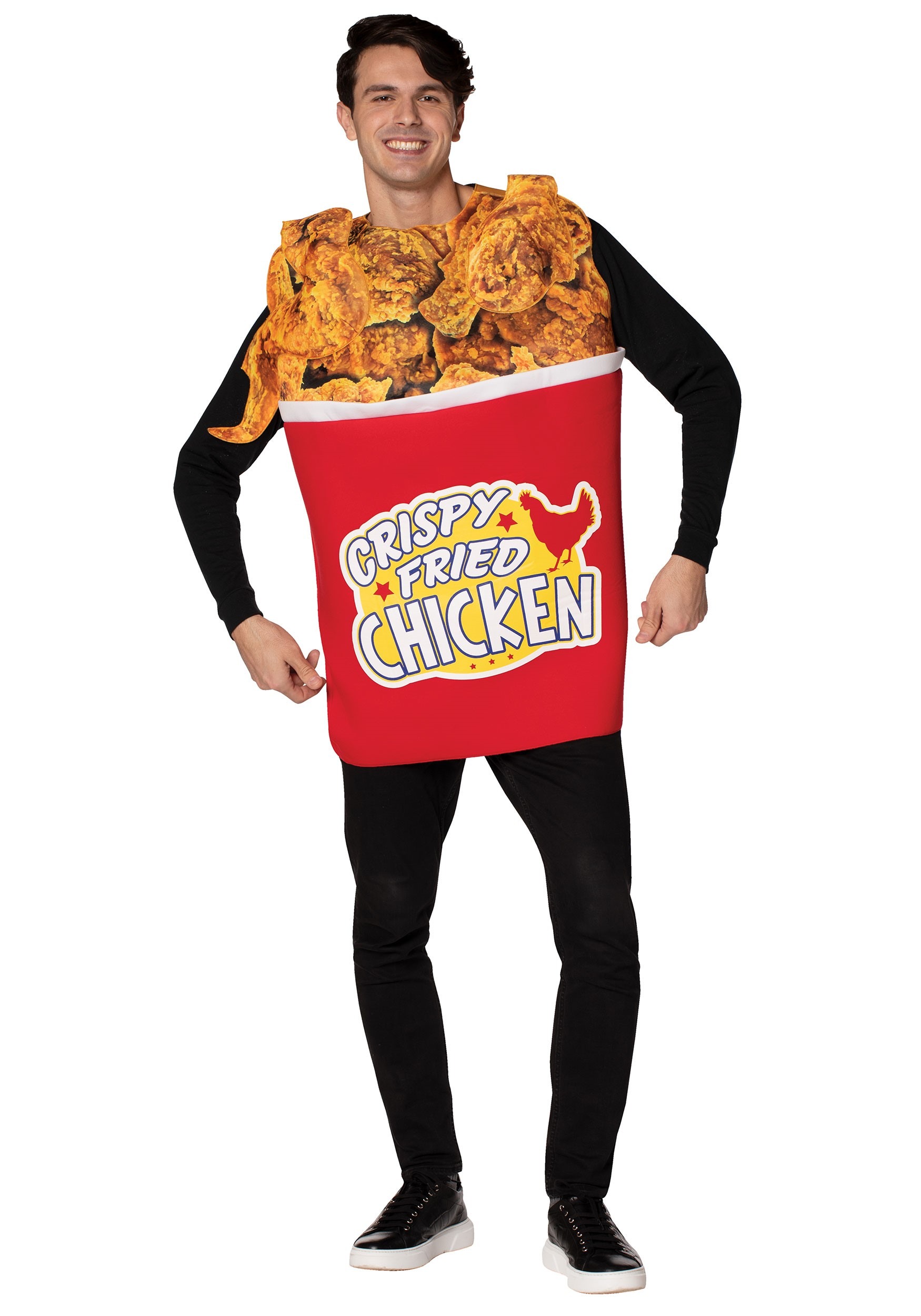Bucket Of Fried Chicken Adult Fancy Dress Costume